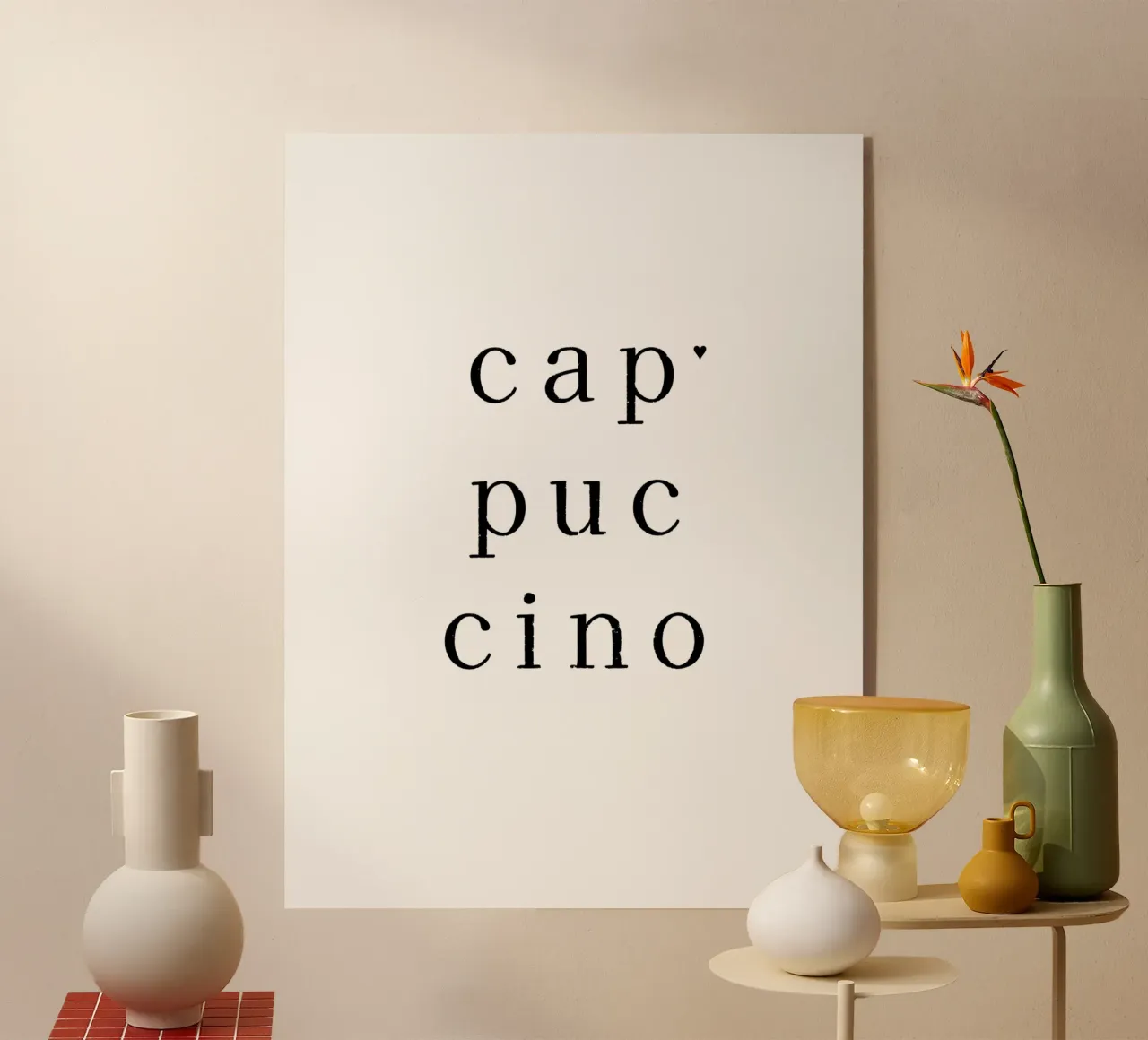 Cappuccino plexiglass da typolover