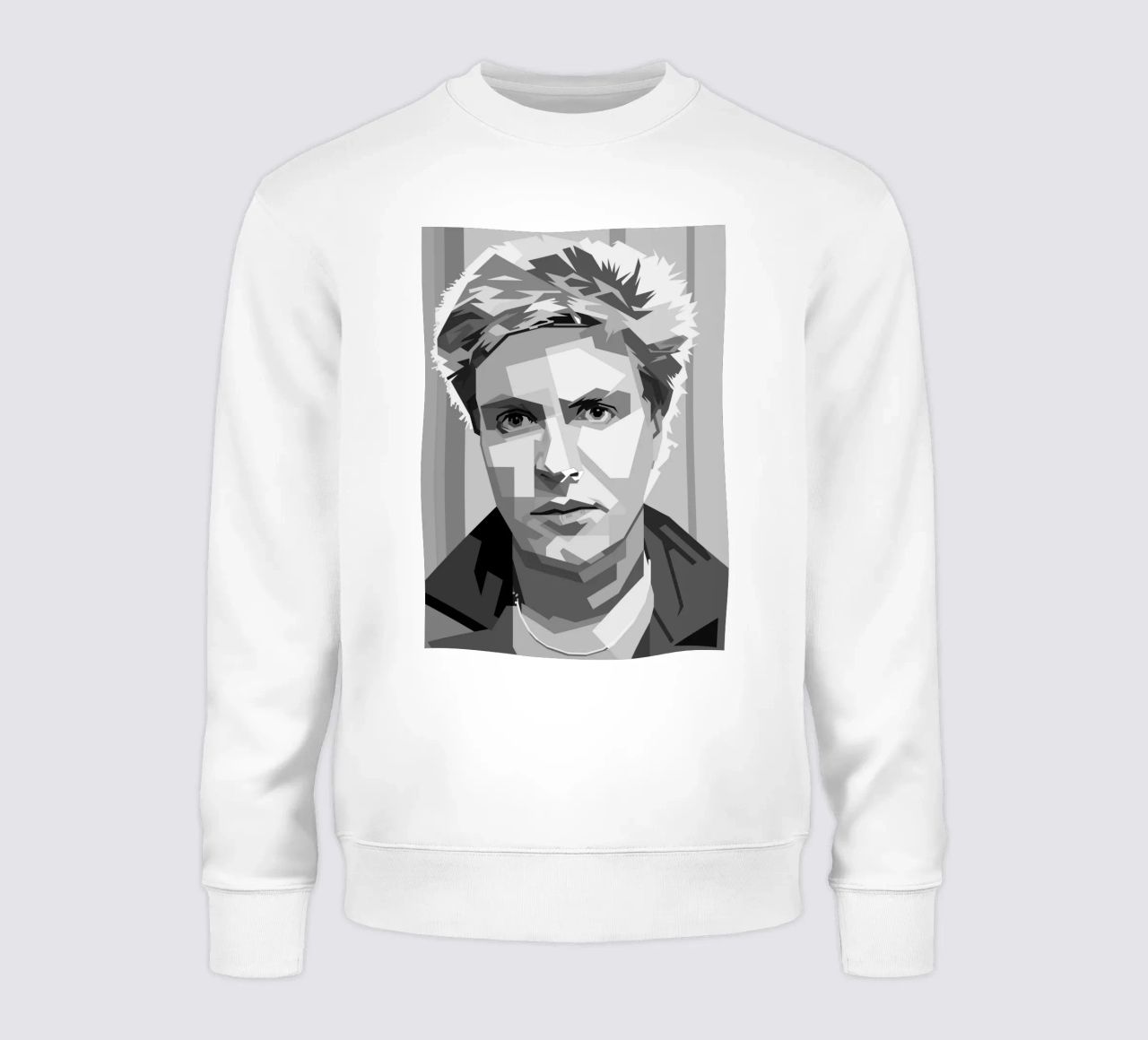 Simon Le Bon Monochrome WPAP felpa da KP Artwork