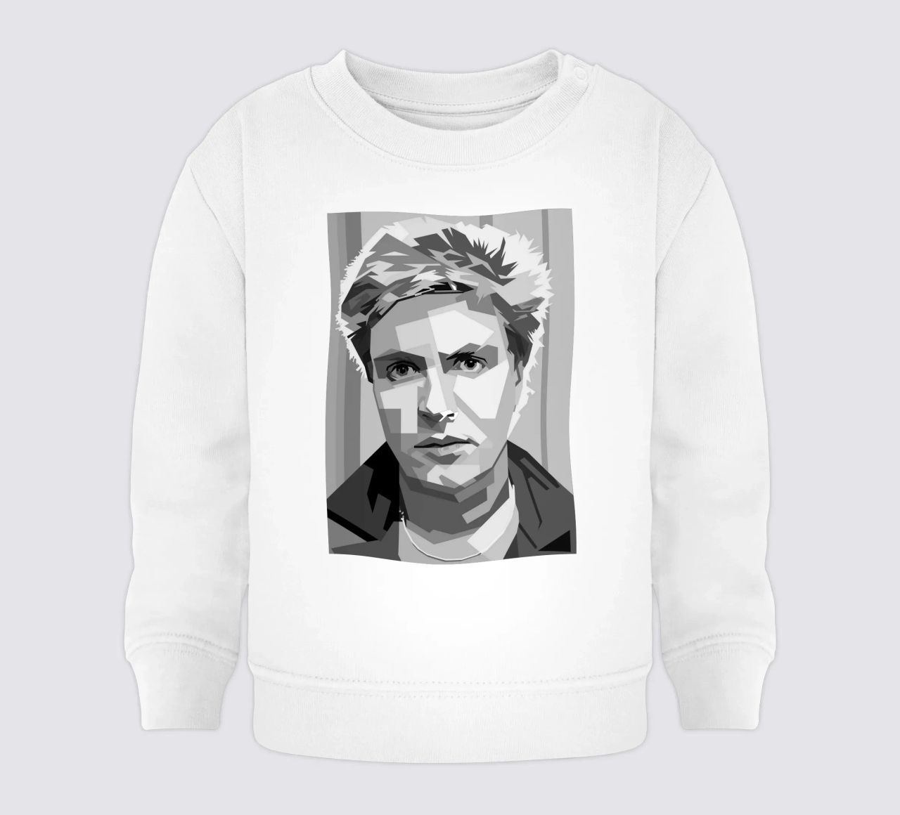 Simon Le Bon Monochrome WPAP felpa neonato da KP Artwork