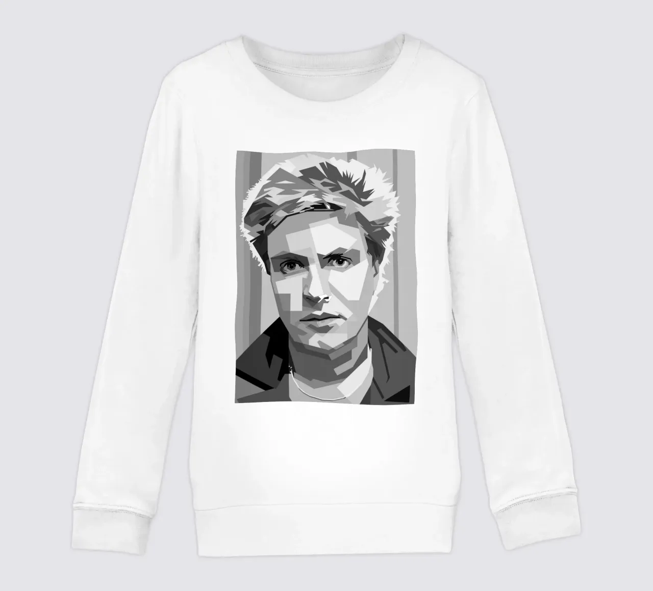 Simon Le Bon Monochrome WPAP felpa bambino da KP Artwork