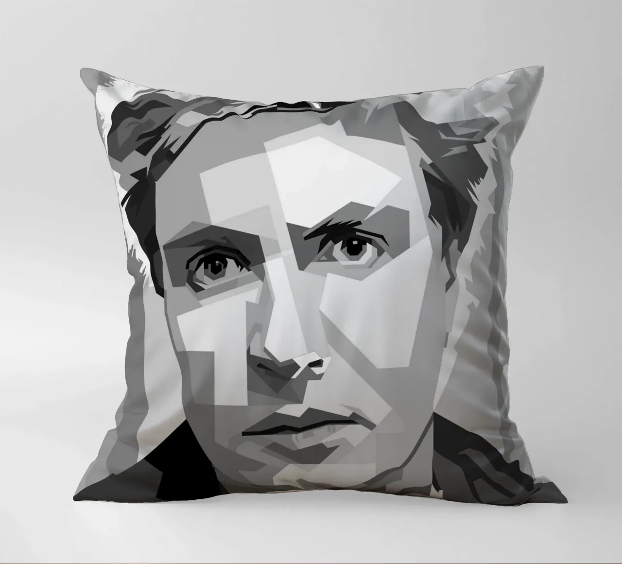 Simon Le Bon Monochrome WPAP cuscino da KP Artwork