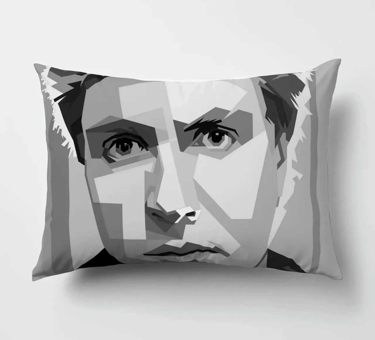 Simon Le Bon Monochrome WPAP cuscino da KP Artwork