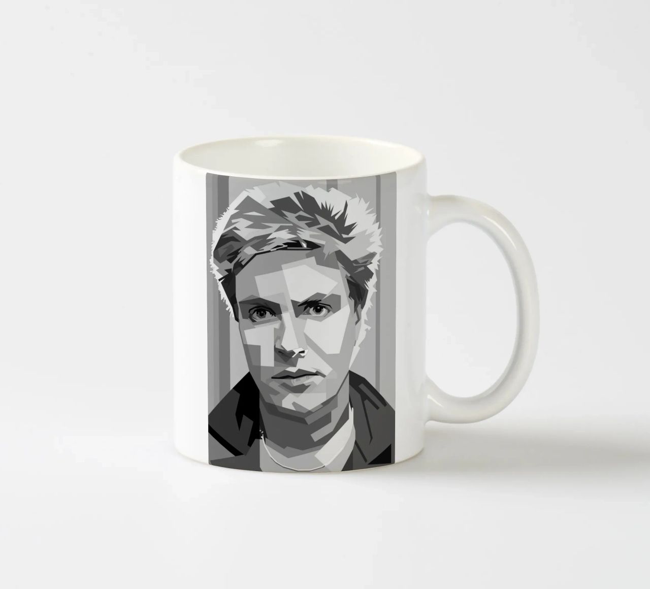 Simon Le Bon Monochrome WPAP tazza in ceramica da KP Artwork