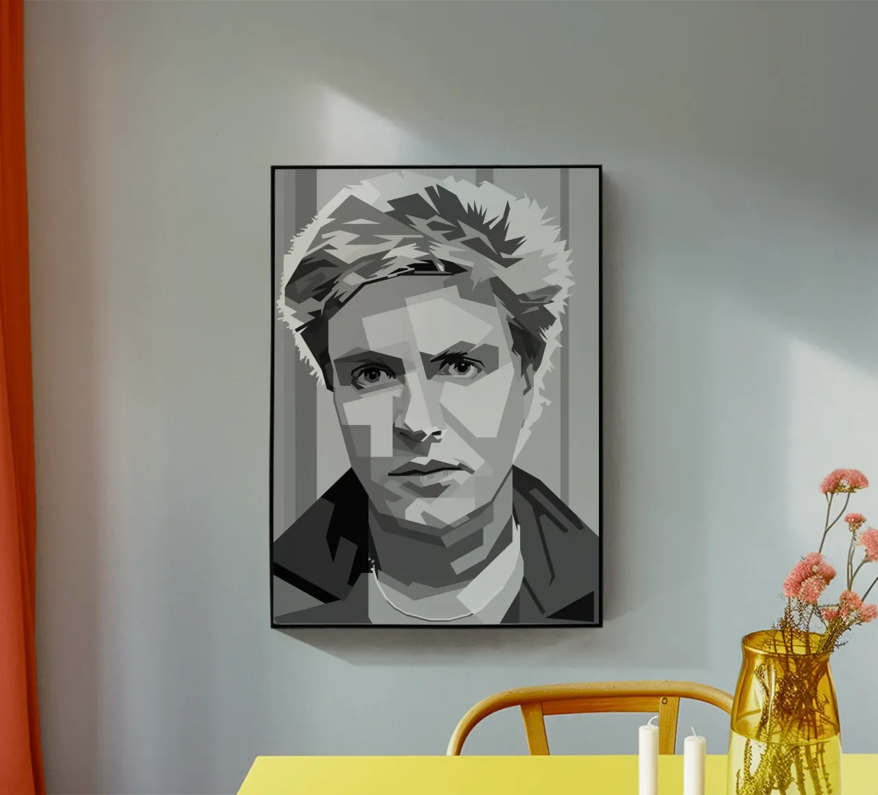 Simon Le Bon Monochrome WPAP plexiglass da KP Artwork