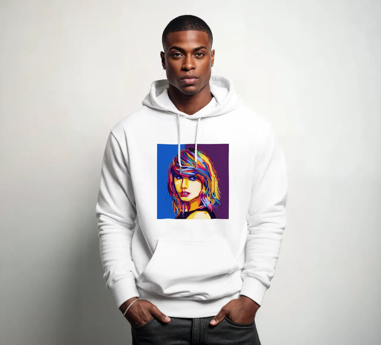 Taylor Swift Popart WPAP Hoodie von KP Artwork