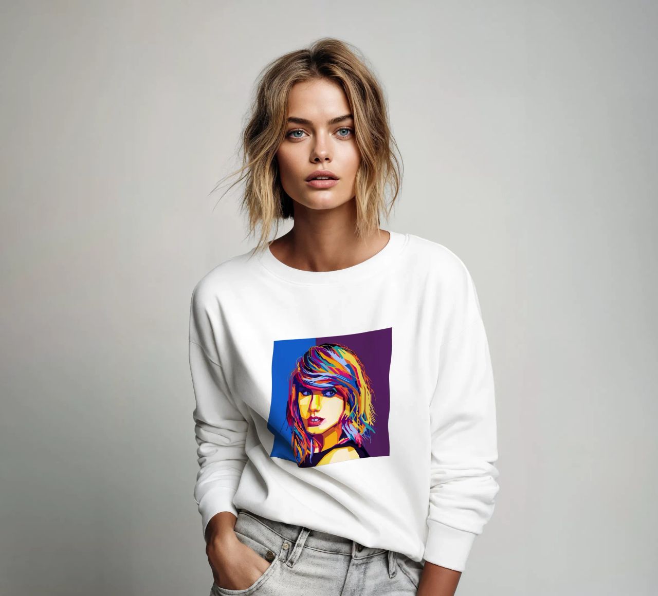 Taylor Swift Popart WPAP felpa da KP Artwork