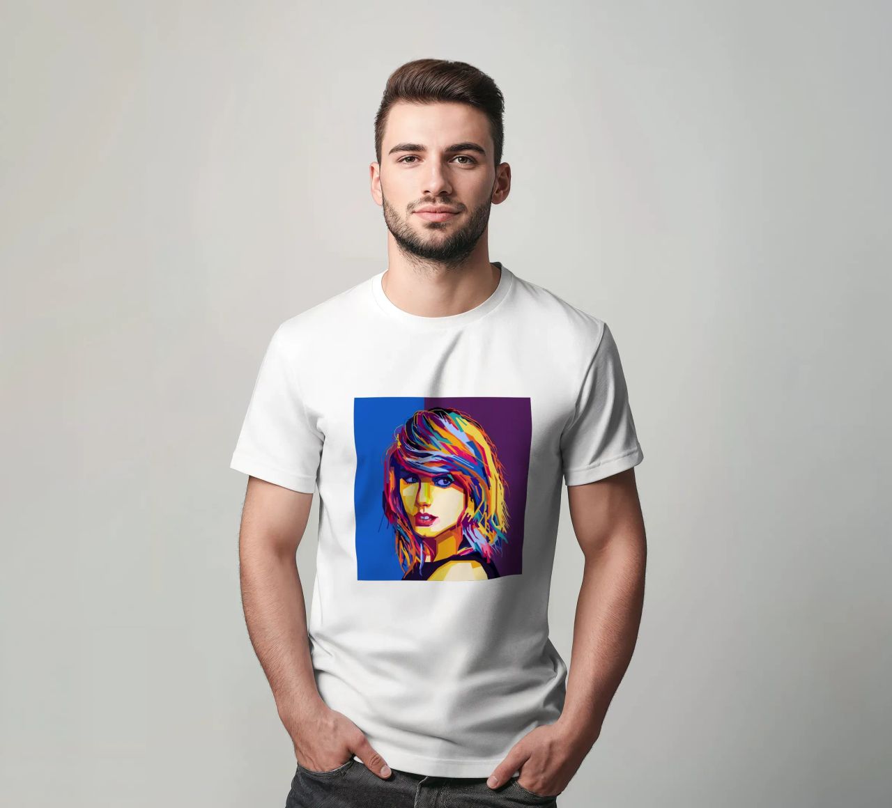 Taylor Swift Popart WPAP t-shirt da KP Artwork