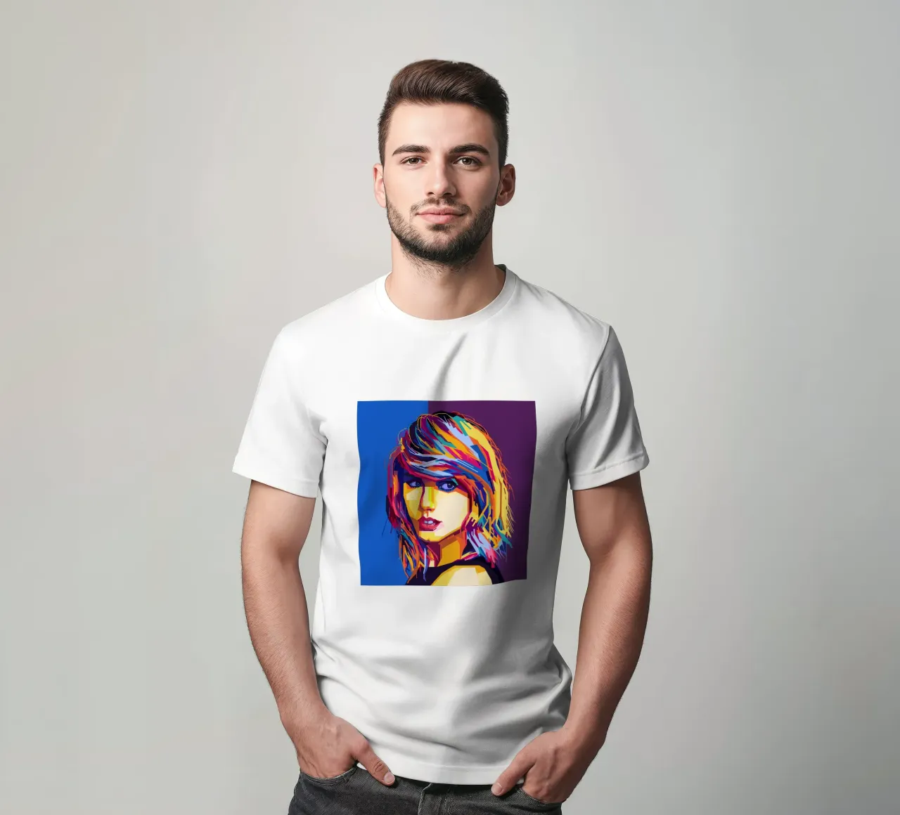 Taylor Swift Popart WPAP t-shirt by KP Artwork