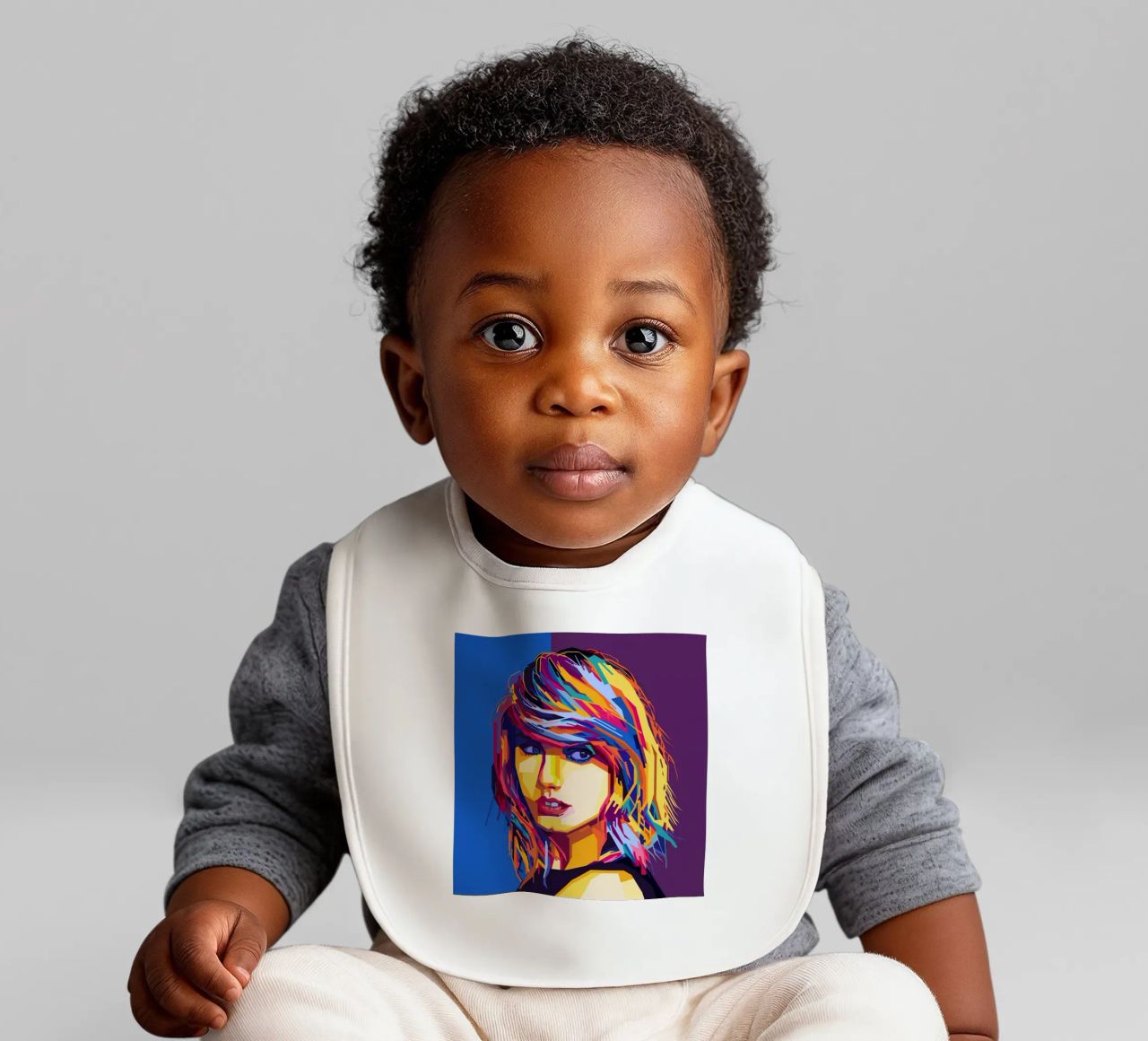 Taylor Swift Popart WPAP bavaglino da KP Artwork