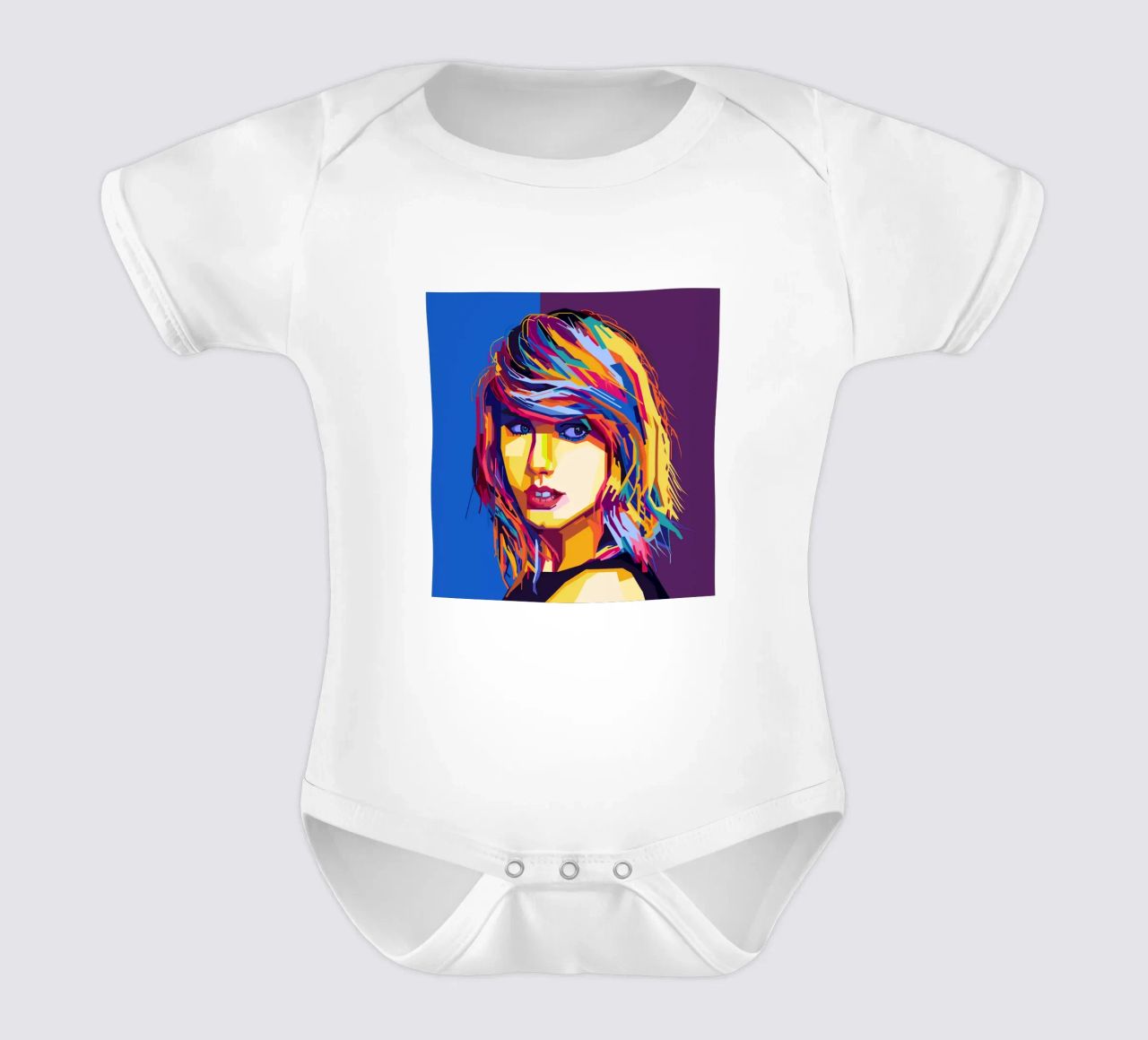 Taylor Swift Popart WPAP body neonato maniche corte da KP Artwork