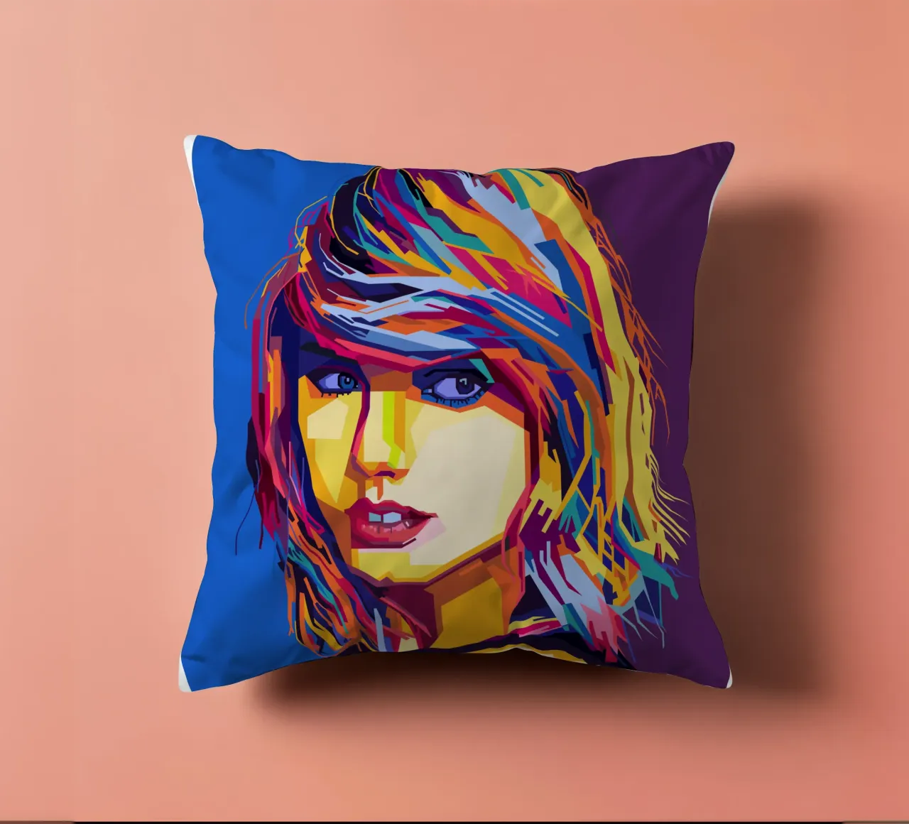 Taylor Swift Popart WPAP Kissen von KP Artwork