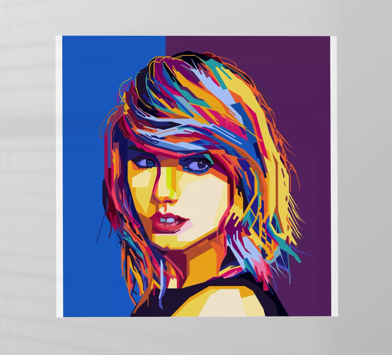 Taylor Swift Popart WPAP pellicola backlit da KP Artwork