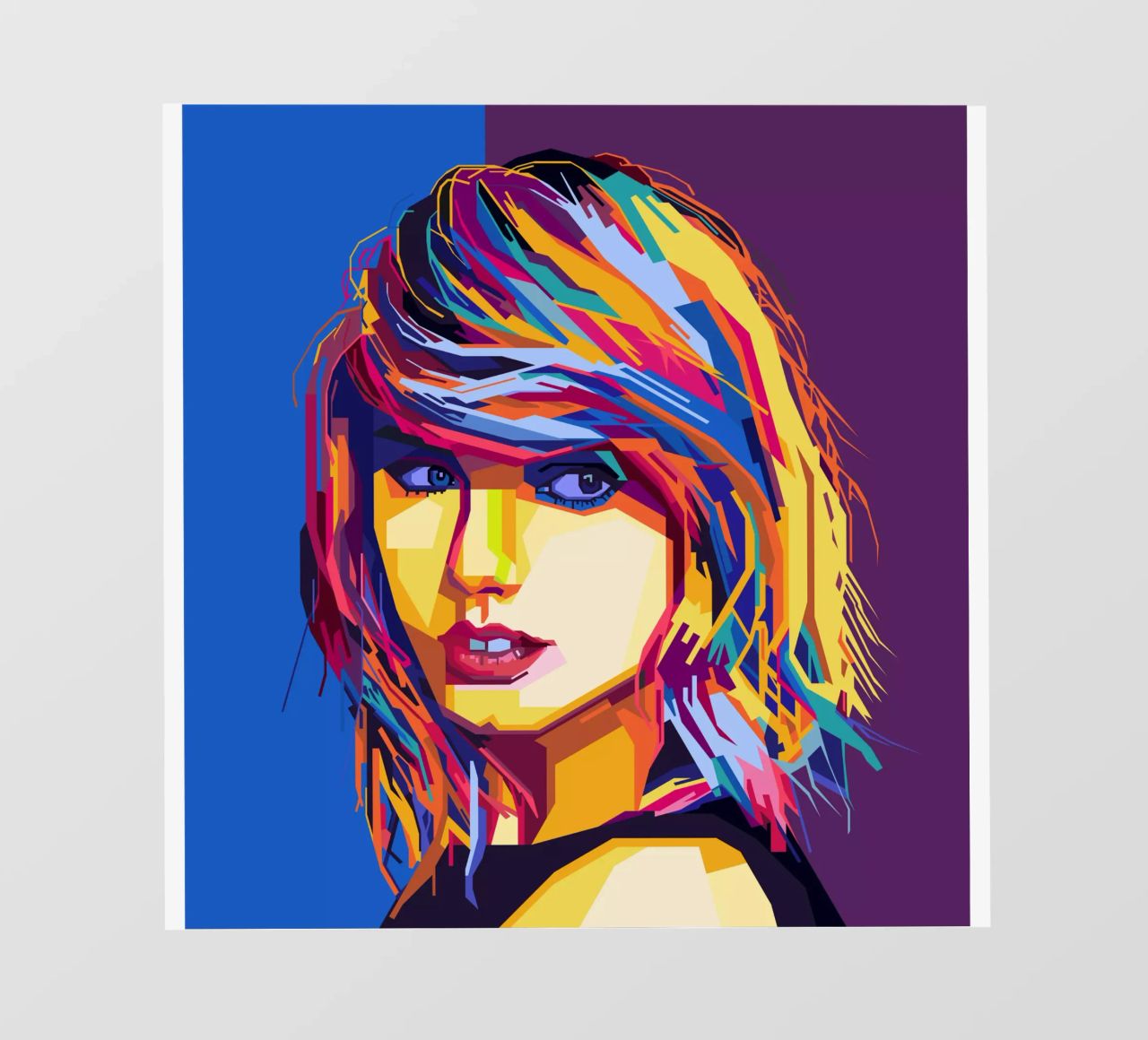 Taylor Swift Popart WPAP pellicola backlit da KP Artwork