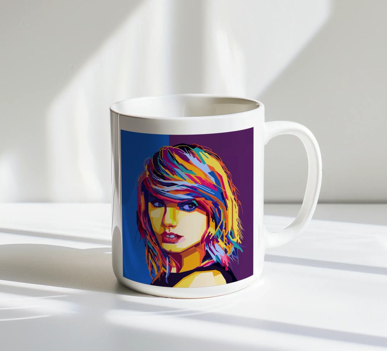 Taylor Swift Popart WPAP tazza in ceramica da KP Artwork