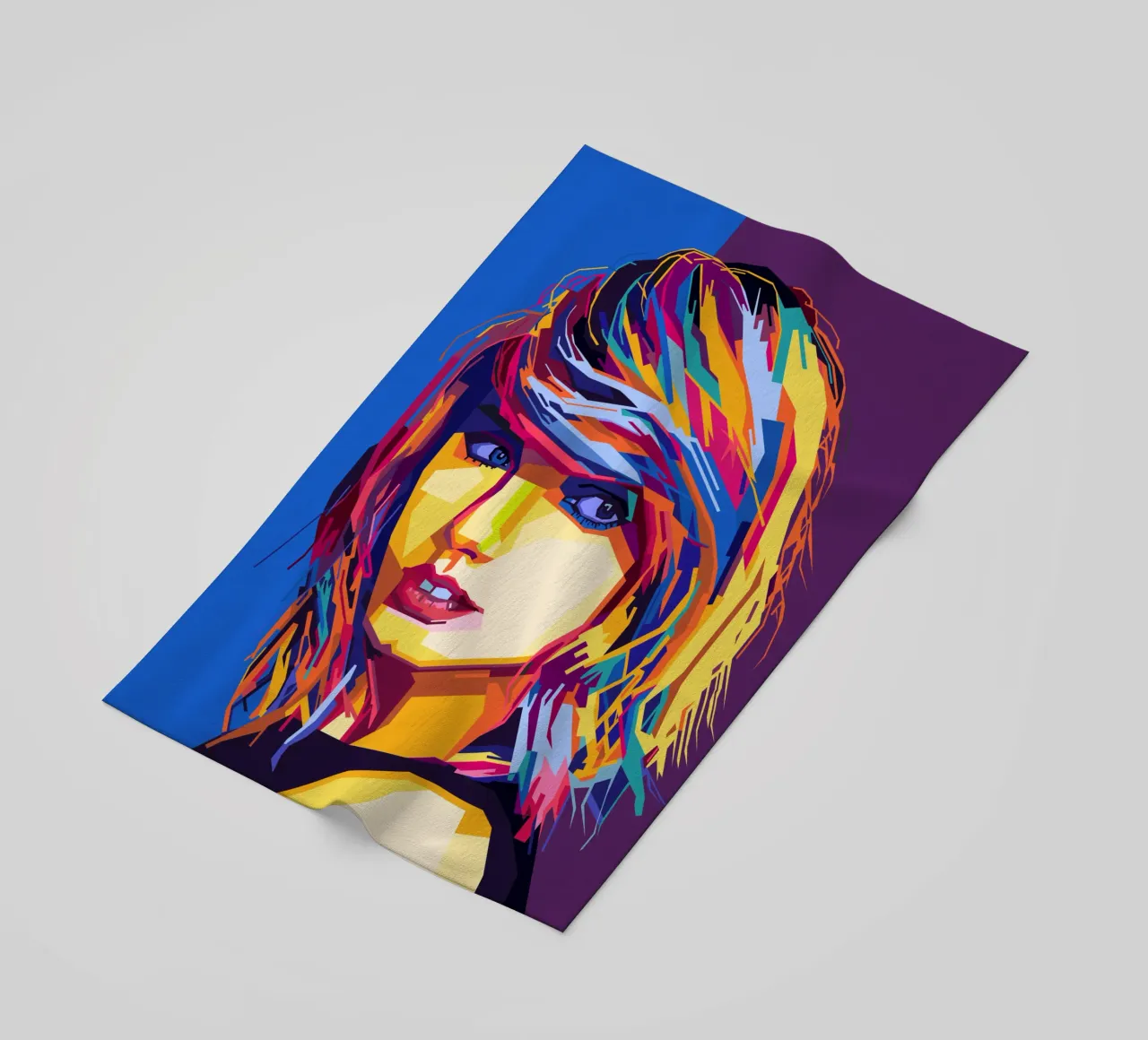 Taylor Swift Popart WPAP Strandtuch von KP Artwork