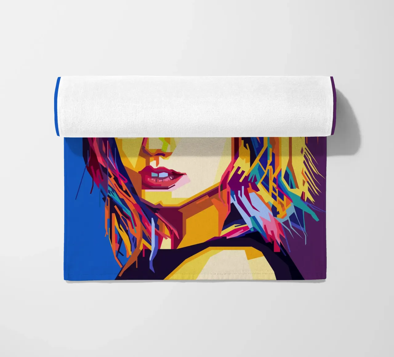 Taylor Swift Popart WPAP Strandtuch von KP Artwork