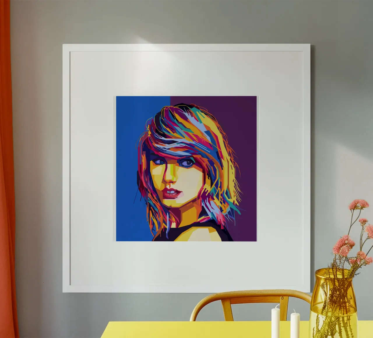Taylor Swift Popart WPAP poster da KP Artwork