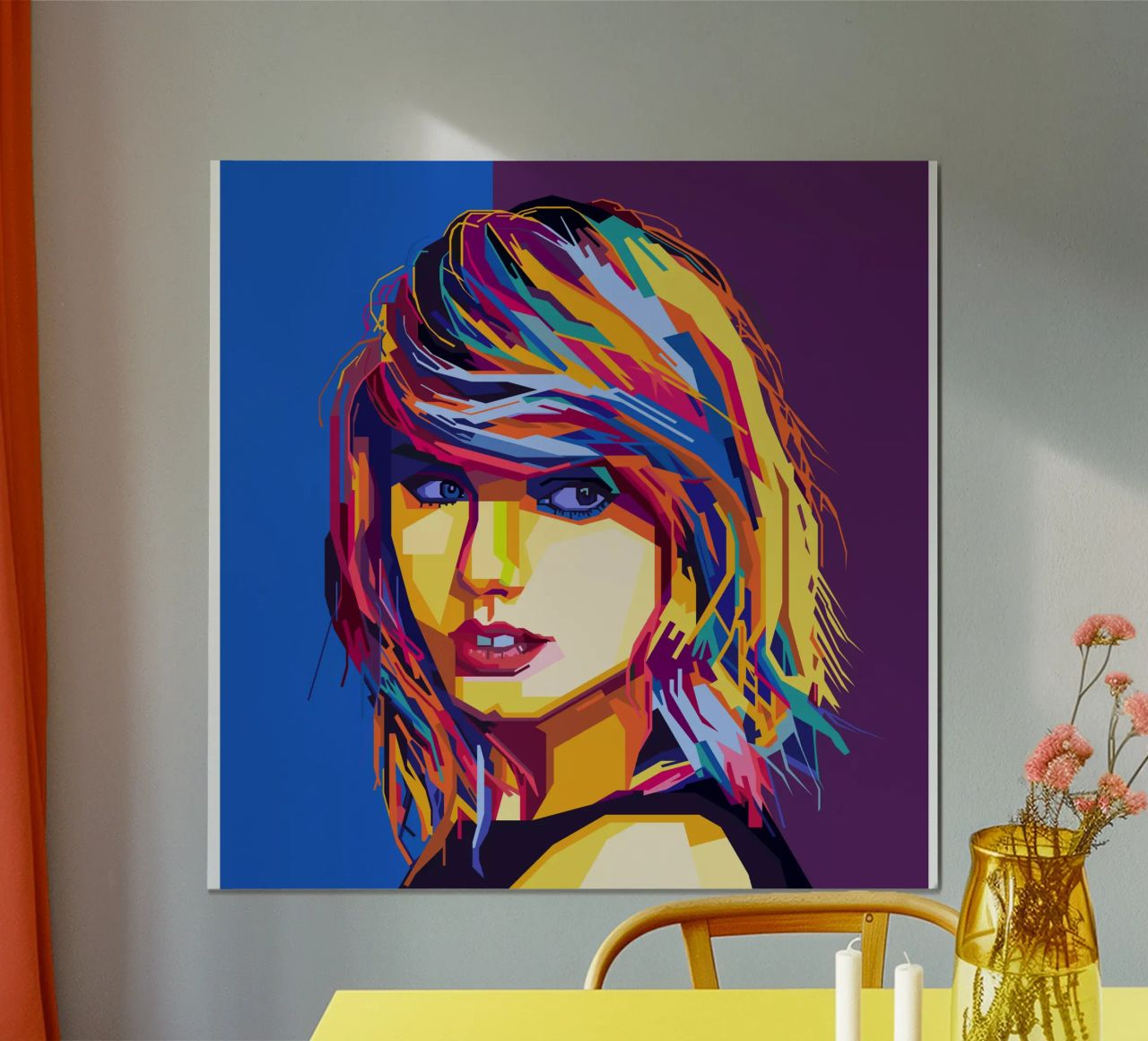 Taylor Swift Popart WPAP carta hahnemühle da KP Artwork