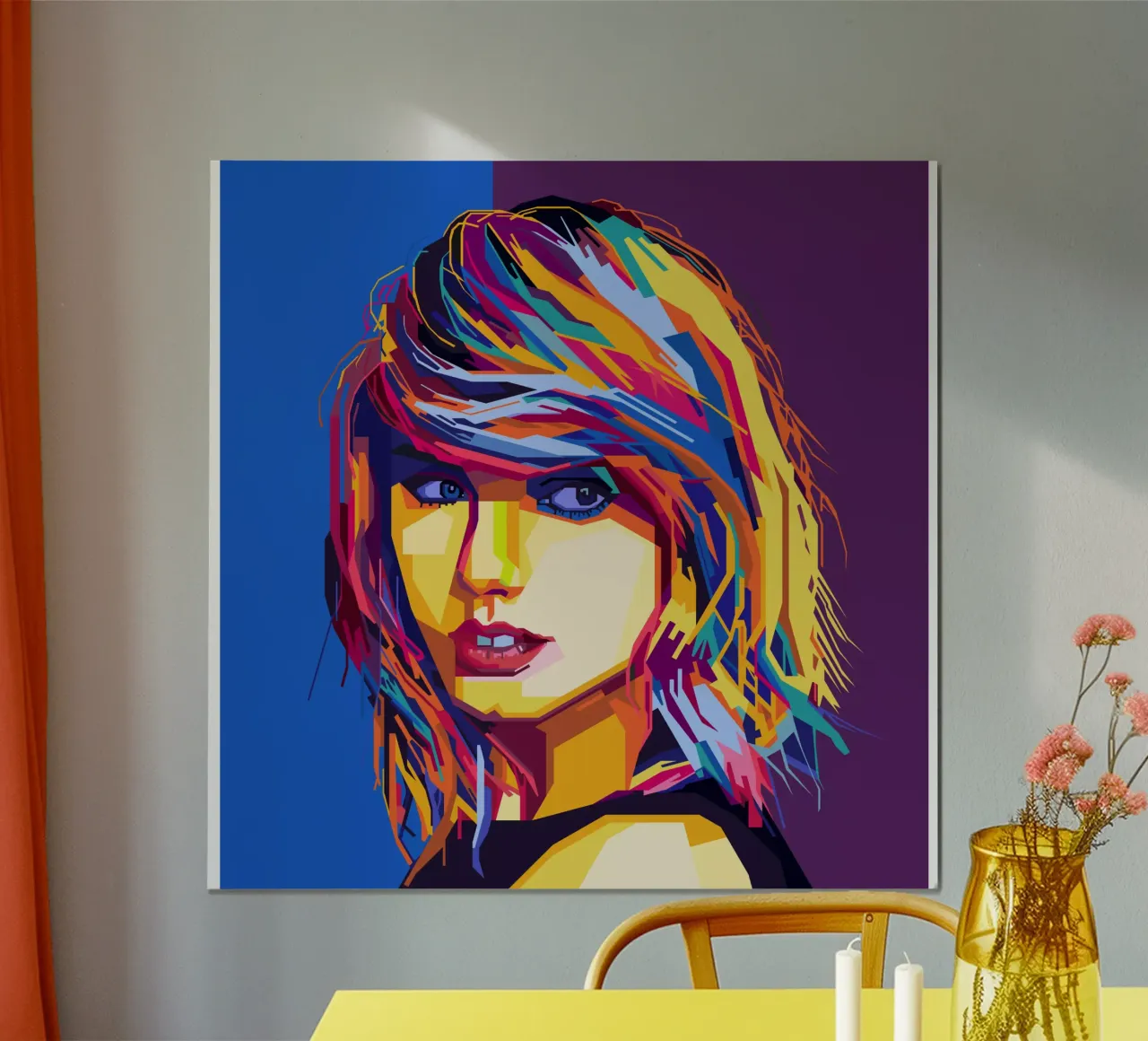 Taylor Swift Popart WPAP poster da KP Artwork