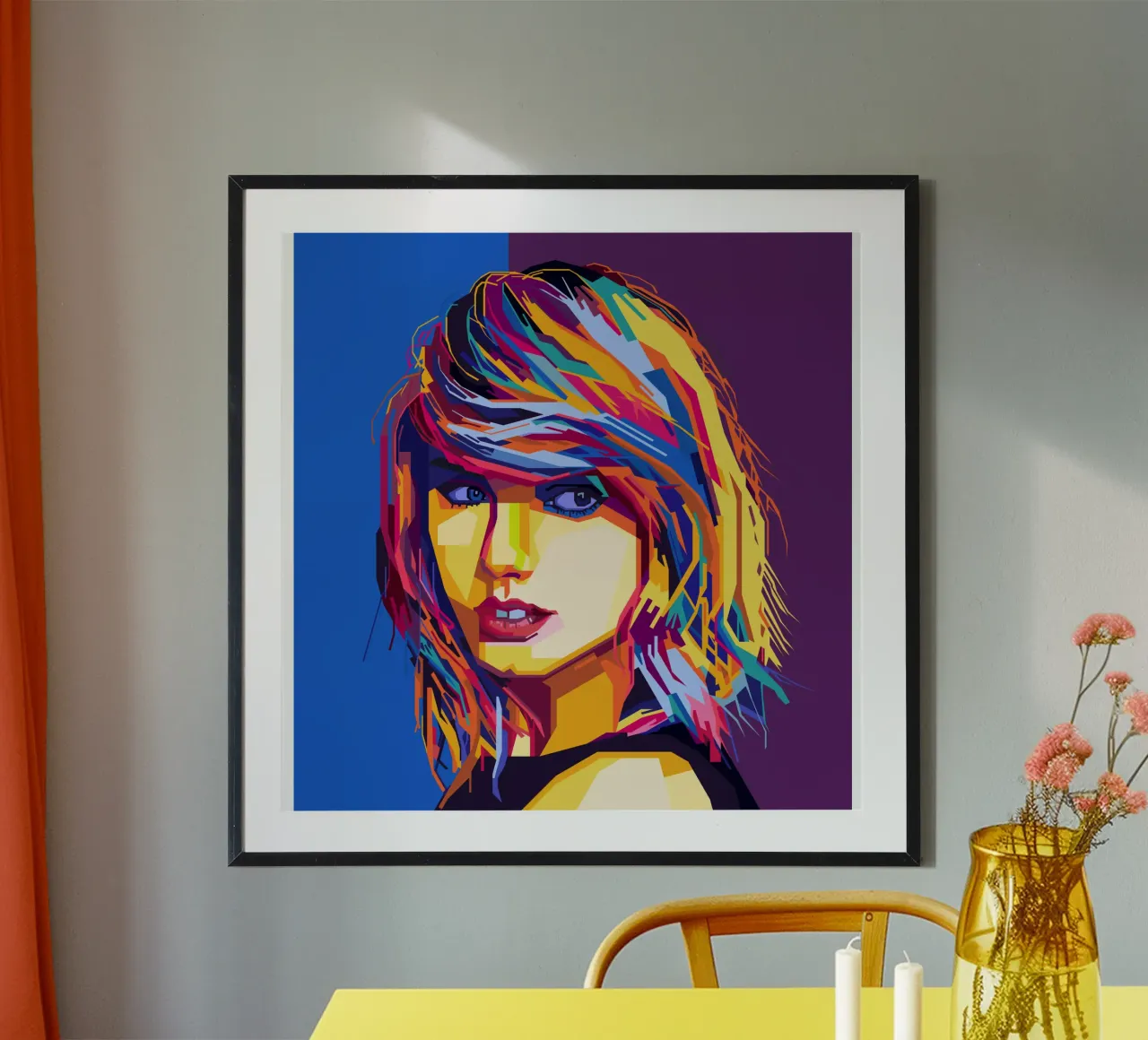 Taylor Swift Popart WPAP poster da KP Artwork