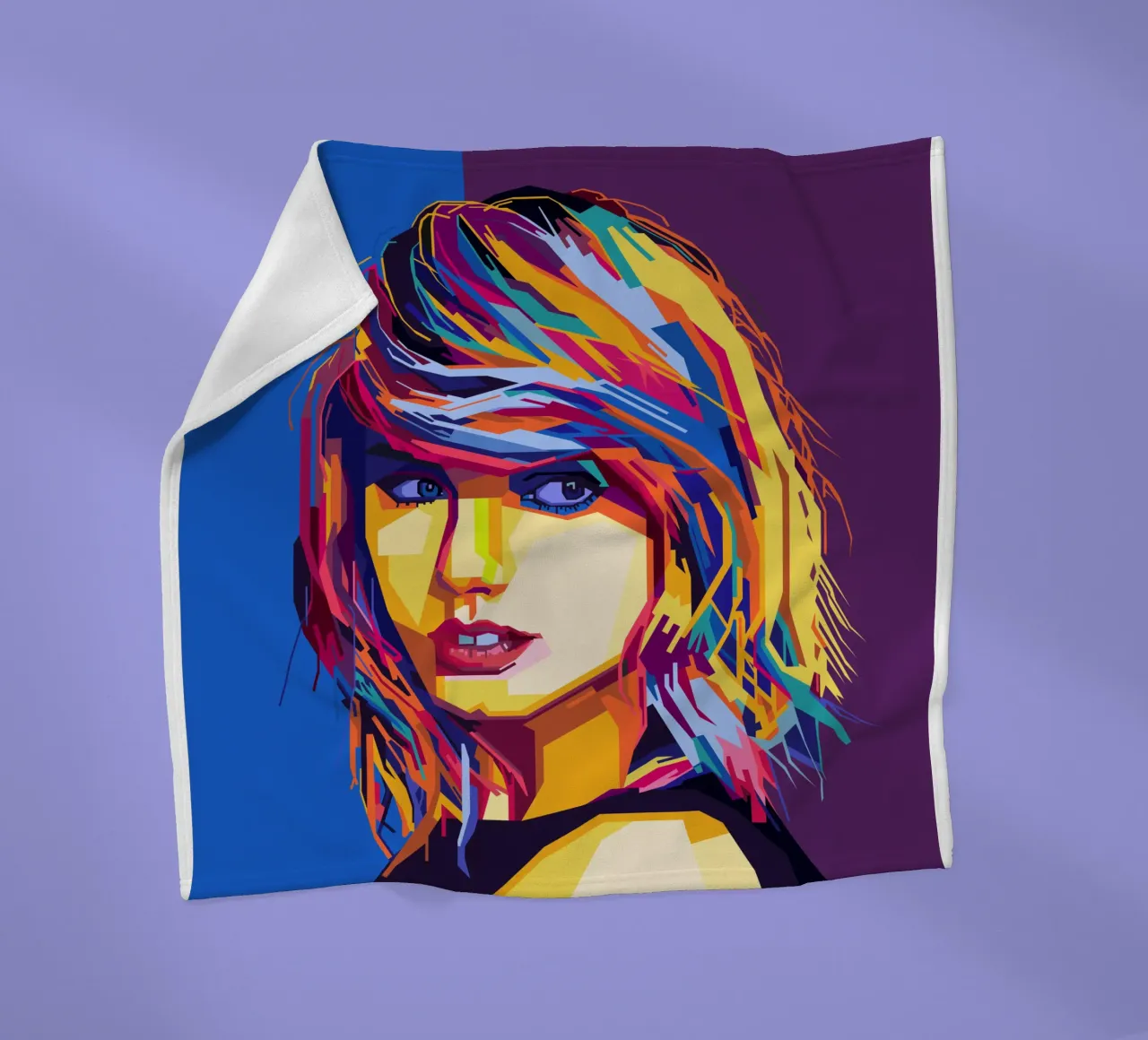 Taylor Swift Popart WPAP manta de franela de KP Artwork