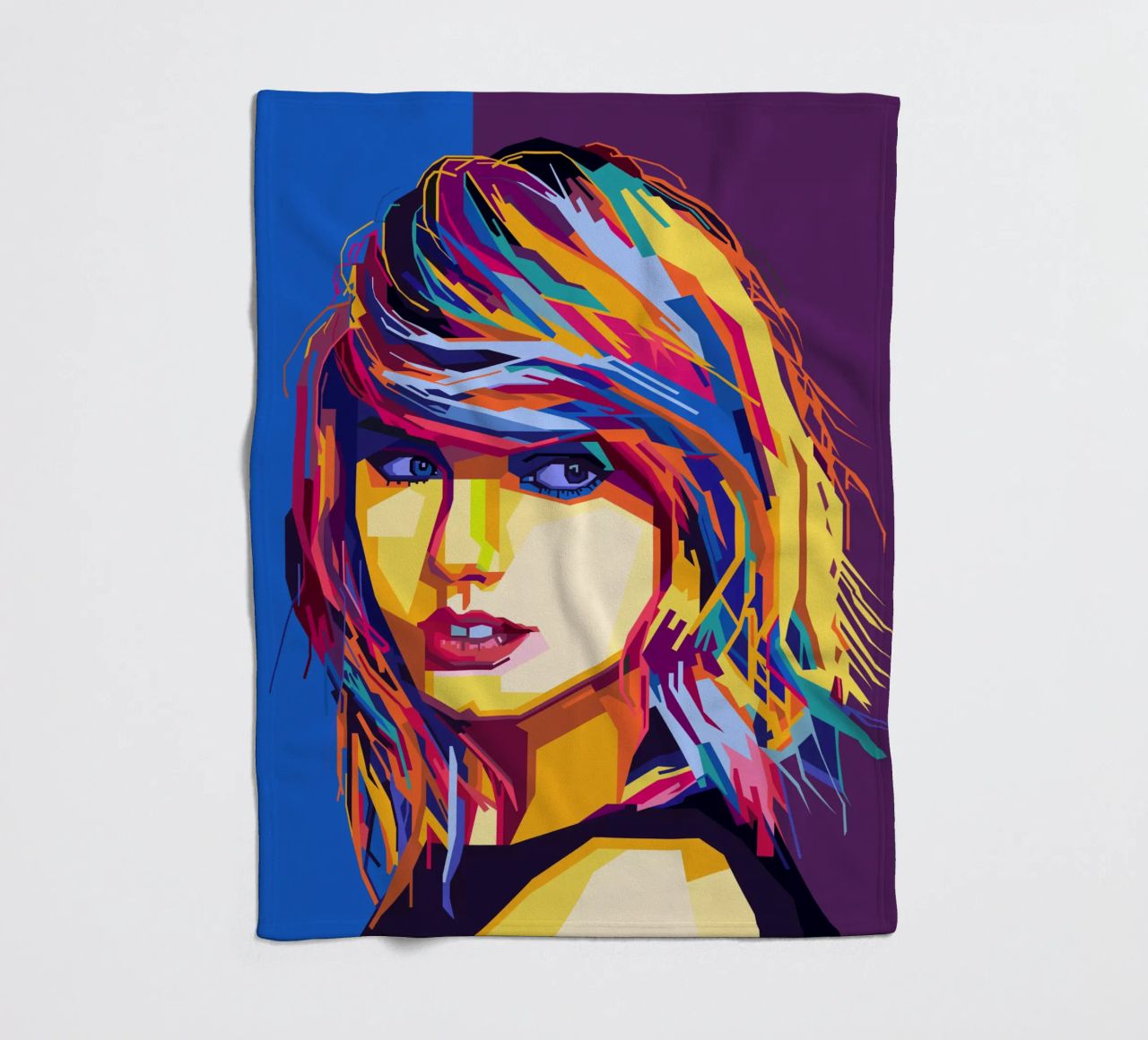 Taylor Swift Popart WPAP coperta in pile da KP Artwork