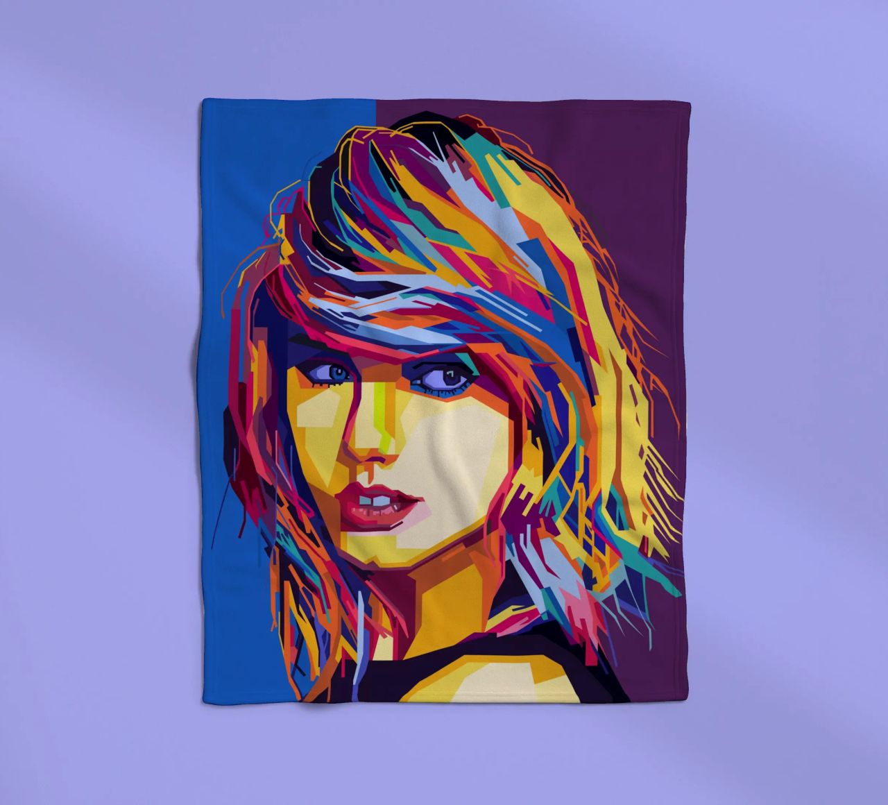 Taylor Swift Popart WPAP coperta in pile da KP Artwork
