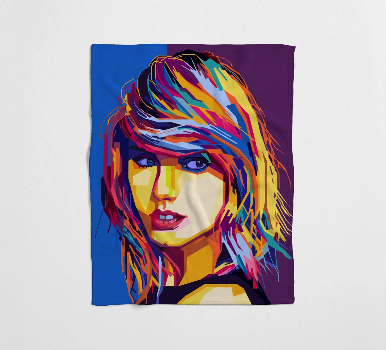 Taylor Swift Popart WPAP coperta in pile da KP Artwork