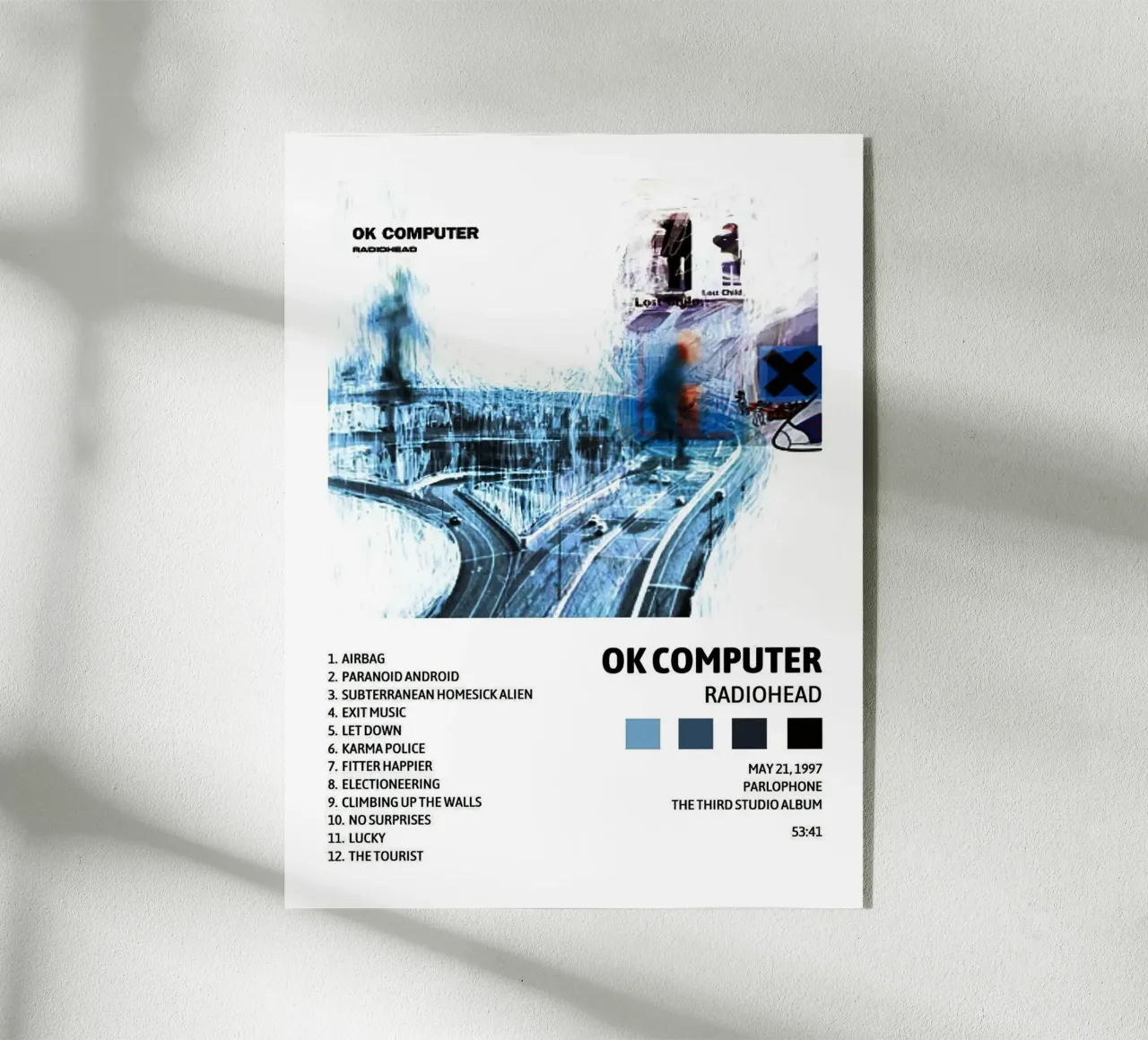 Radiohead Ok Computer acrylic glass by Brook Soul King