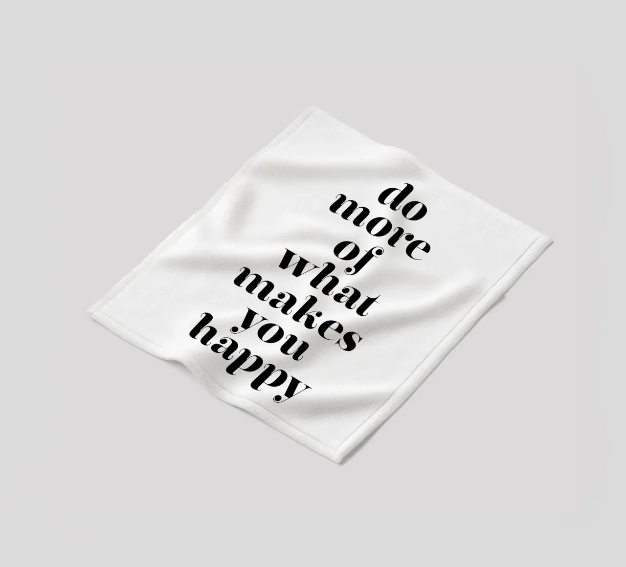 do more of what makes you happy fleece blanket by The True Type
