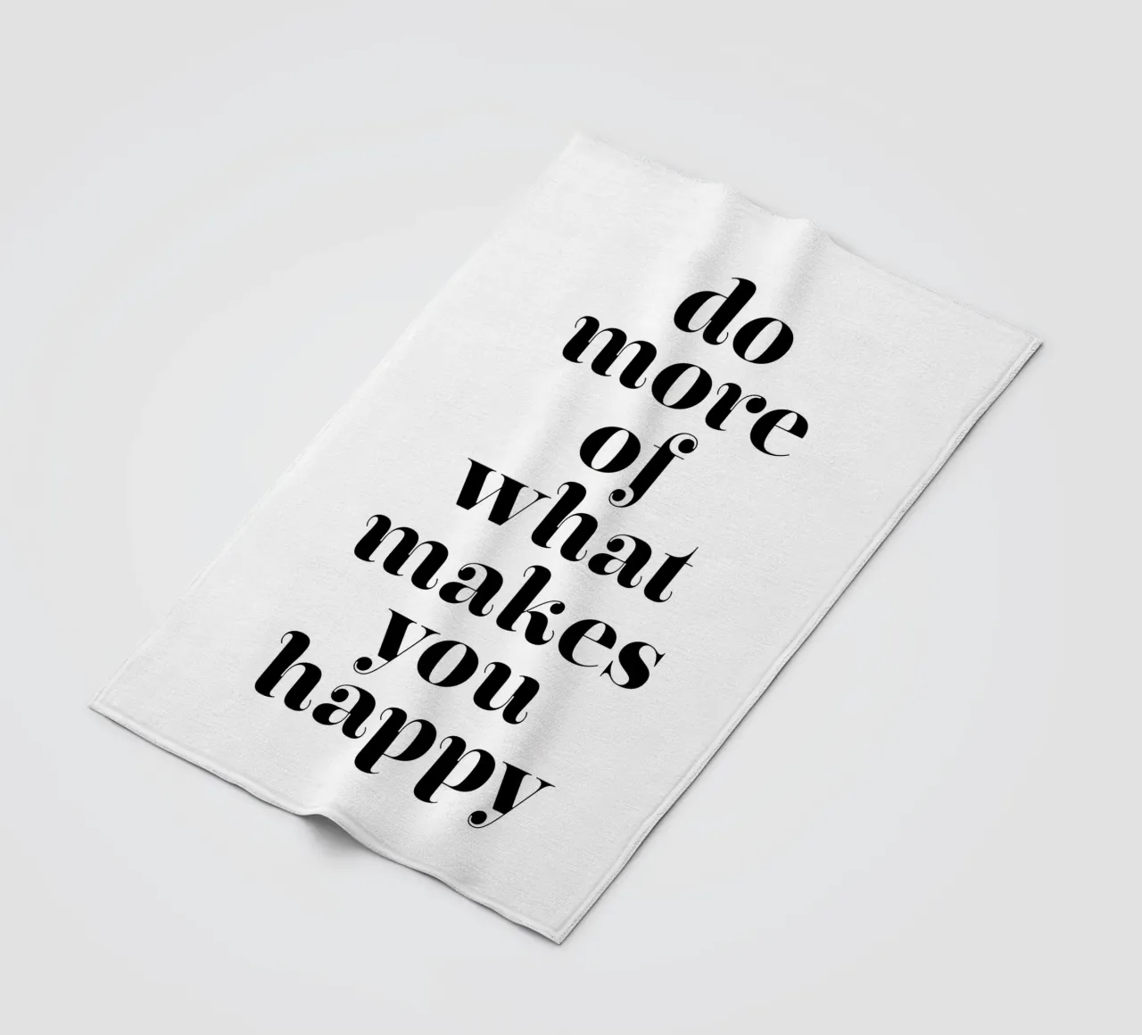 do more of what makes you happy fleece blanket by The True Type