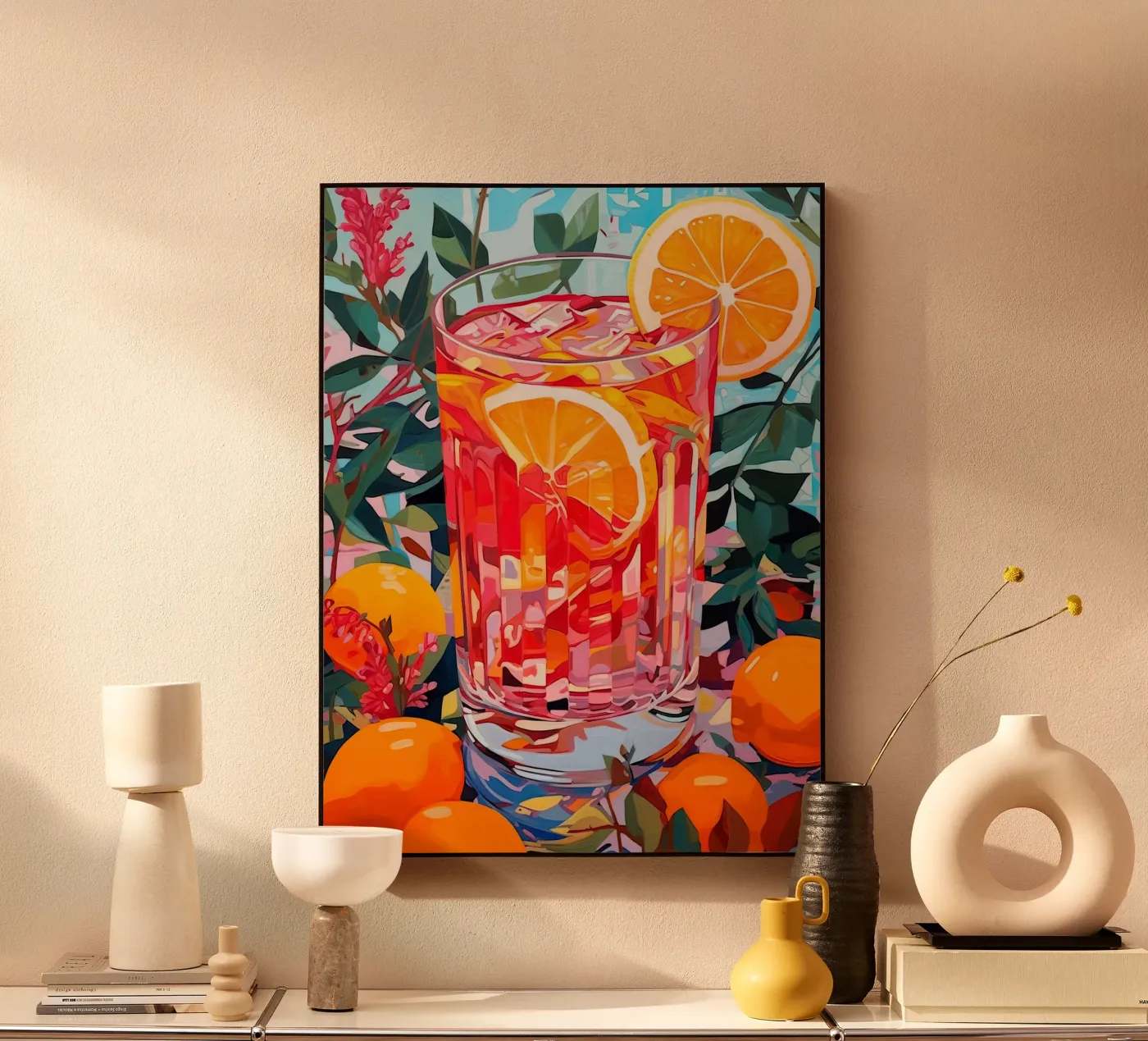 Summer Drink acryl van Artsy Bessy