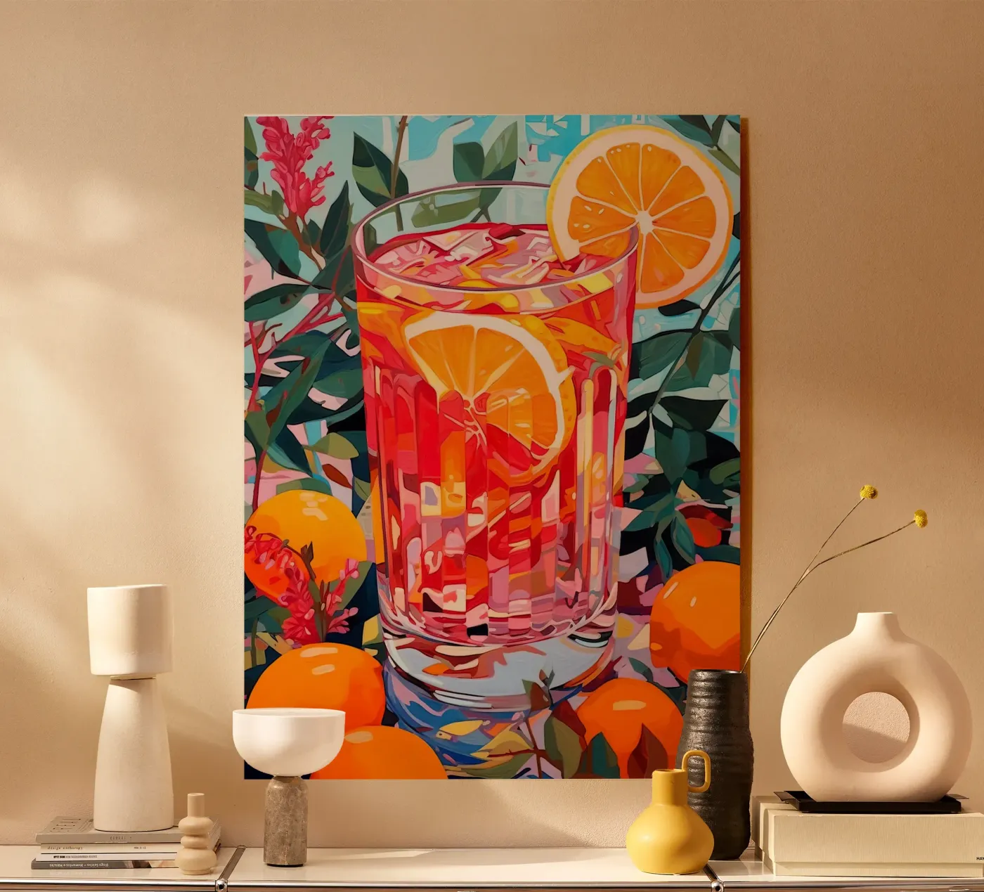 Summer Drink acryl van Artsy Bessy