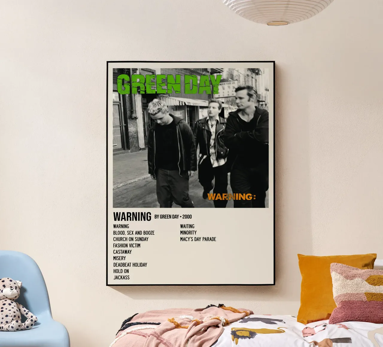 Tracce di Greenday Warning plexiglass da Brook Soul King