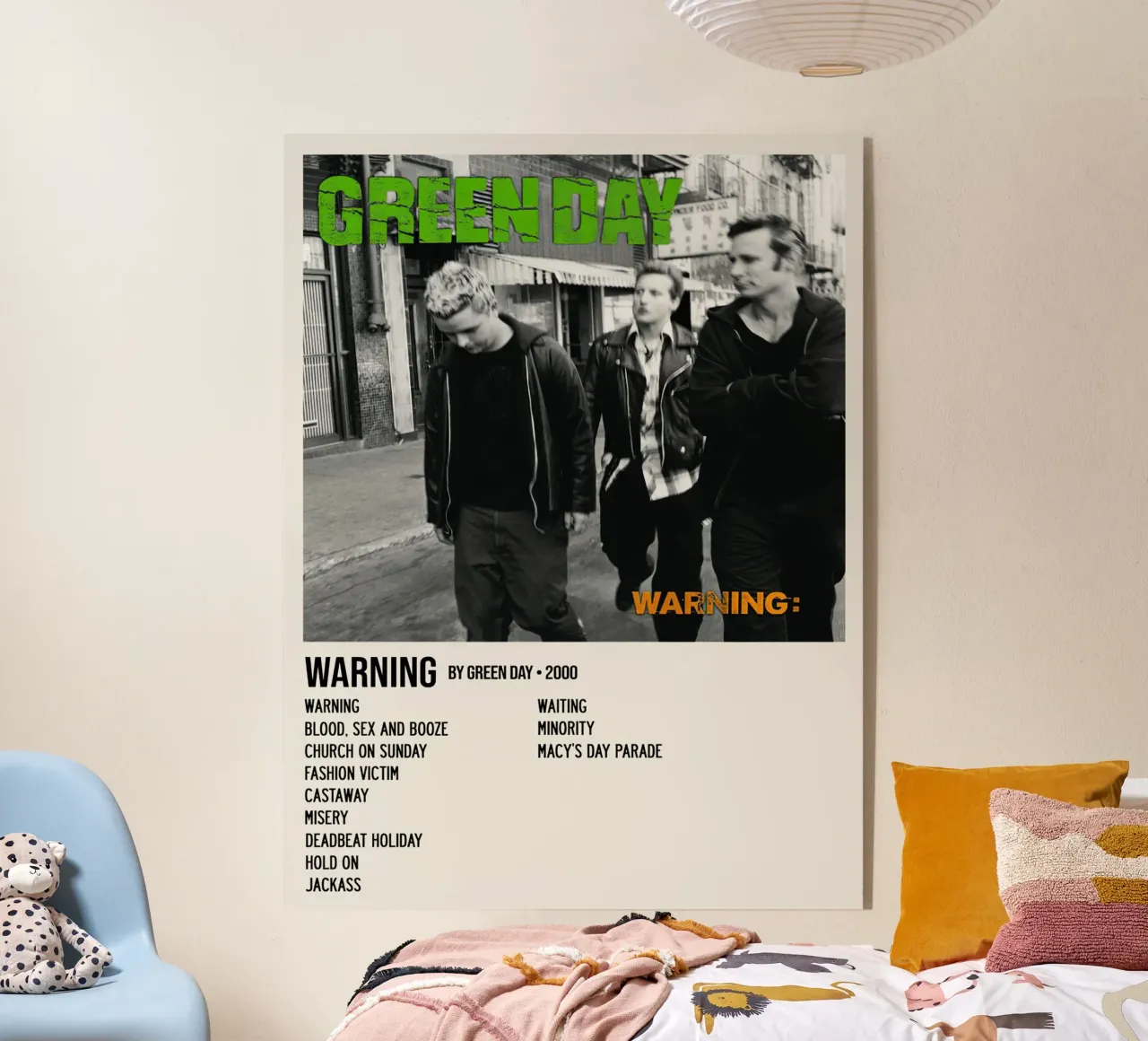 Tracce di Greenday Warning plexiglass da Brook Soul King