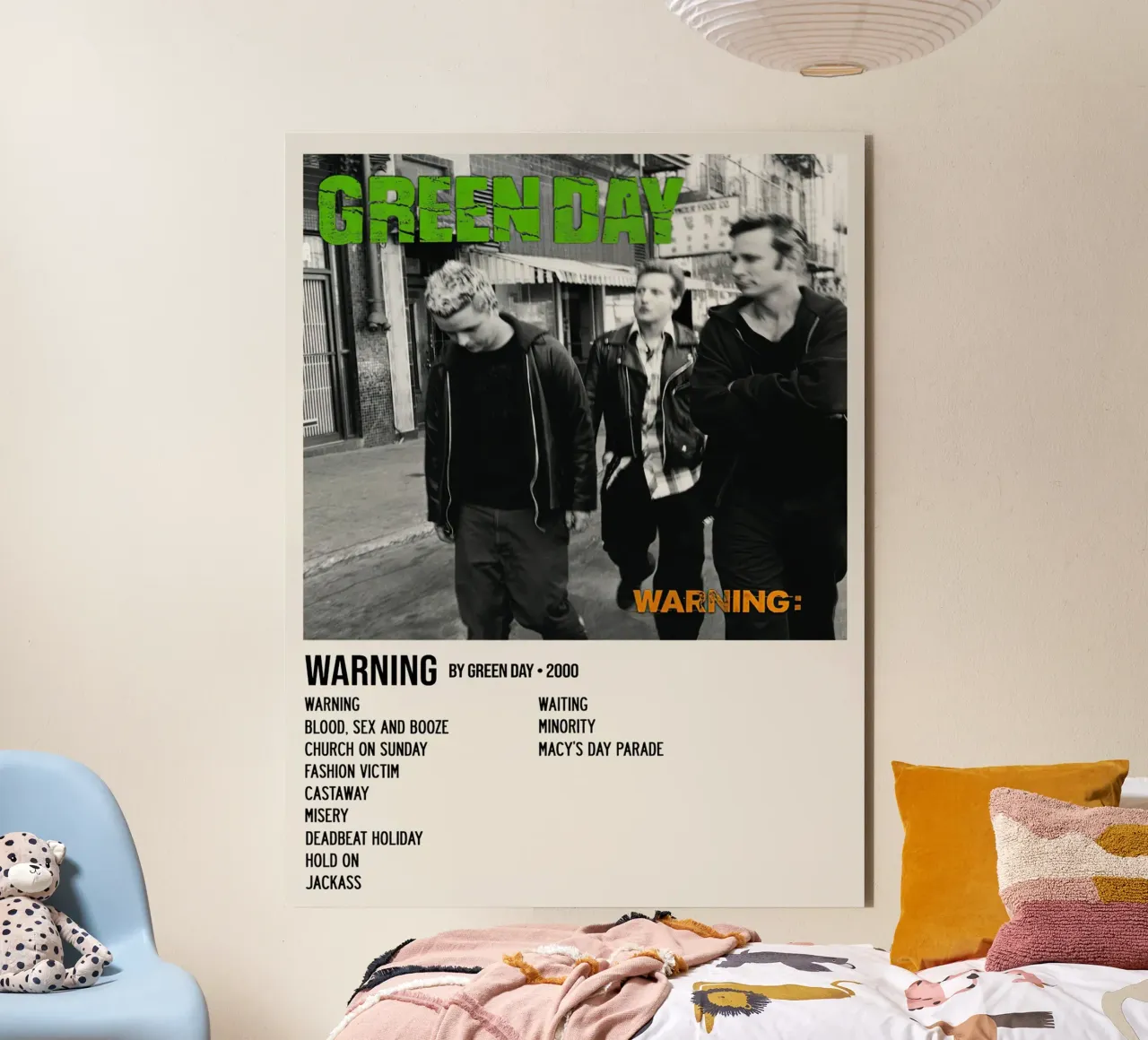 Tracce di Greenday Warning alluminio dibond da Brook Soul King