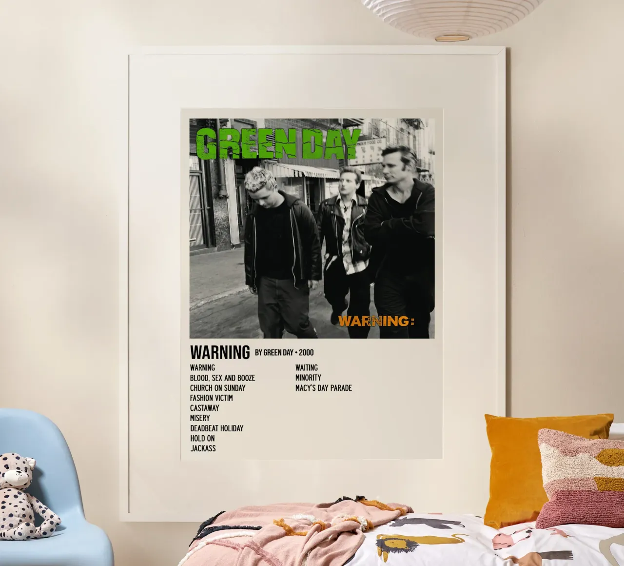 Tracce di Greenday Warning carta hahnemühle da Brook Soul King