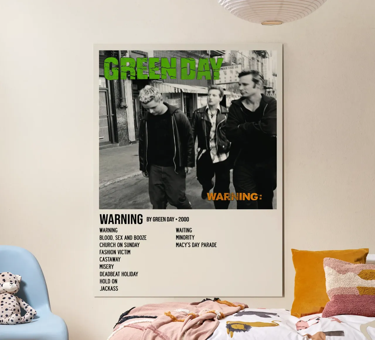 Tracce di Greenday Warning carta hahnemühle da Brook Soul King