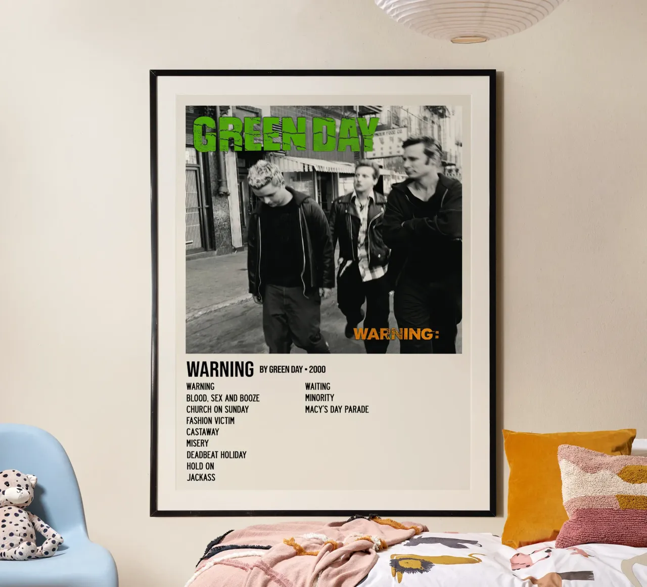 Tracce di Greenday Warning carta hahnemühle da Brook Soul King