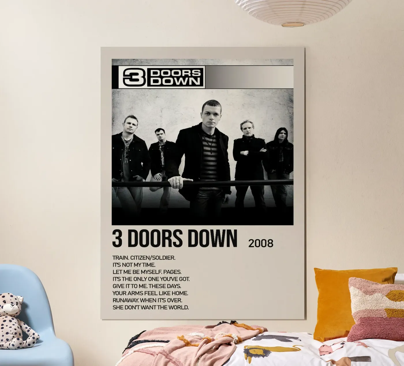 3 Doors Down Tracklists poster da Brook Soul King