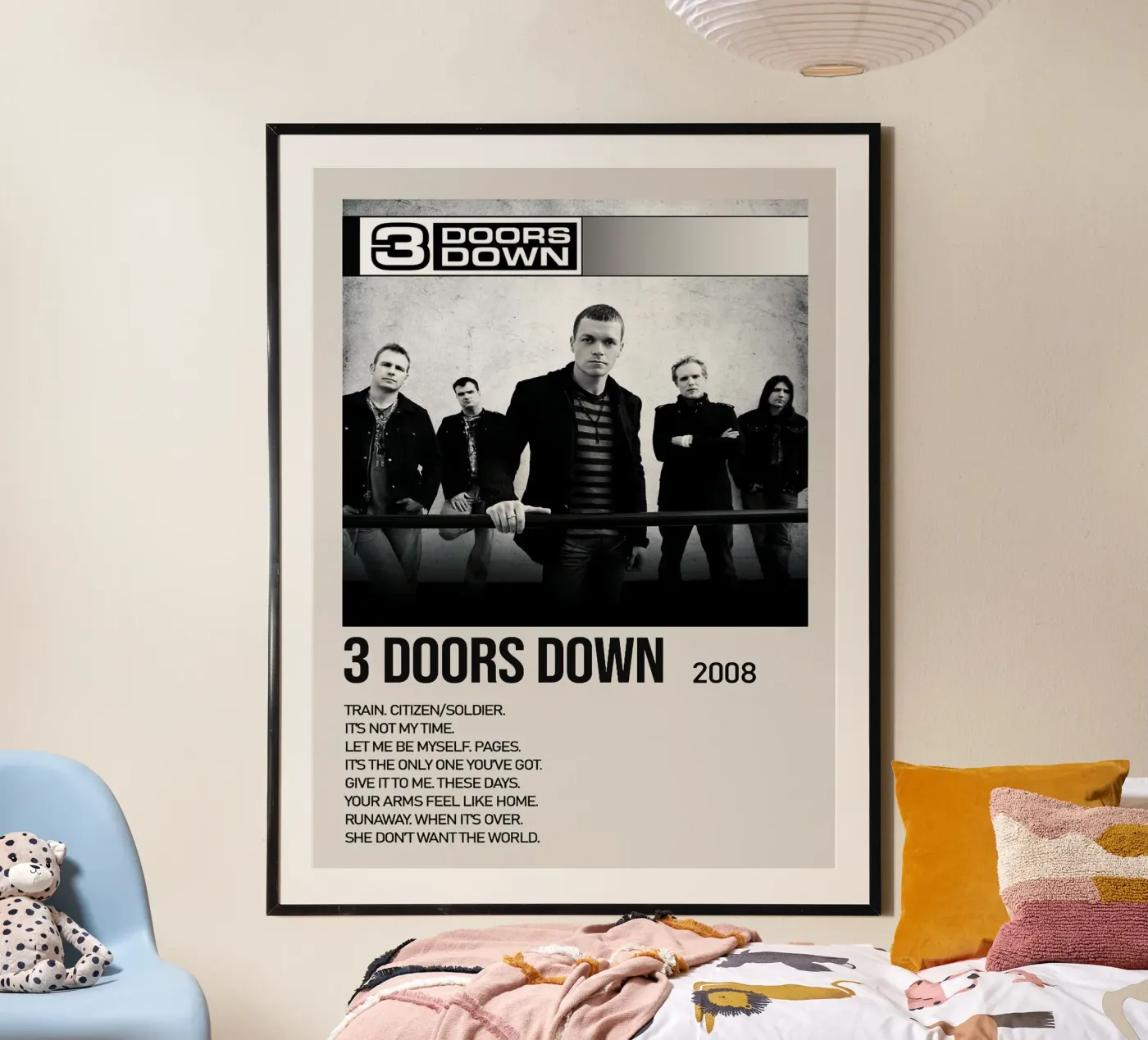 3 Doors Down Tracklists poster da Brook Soul King