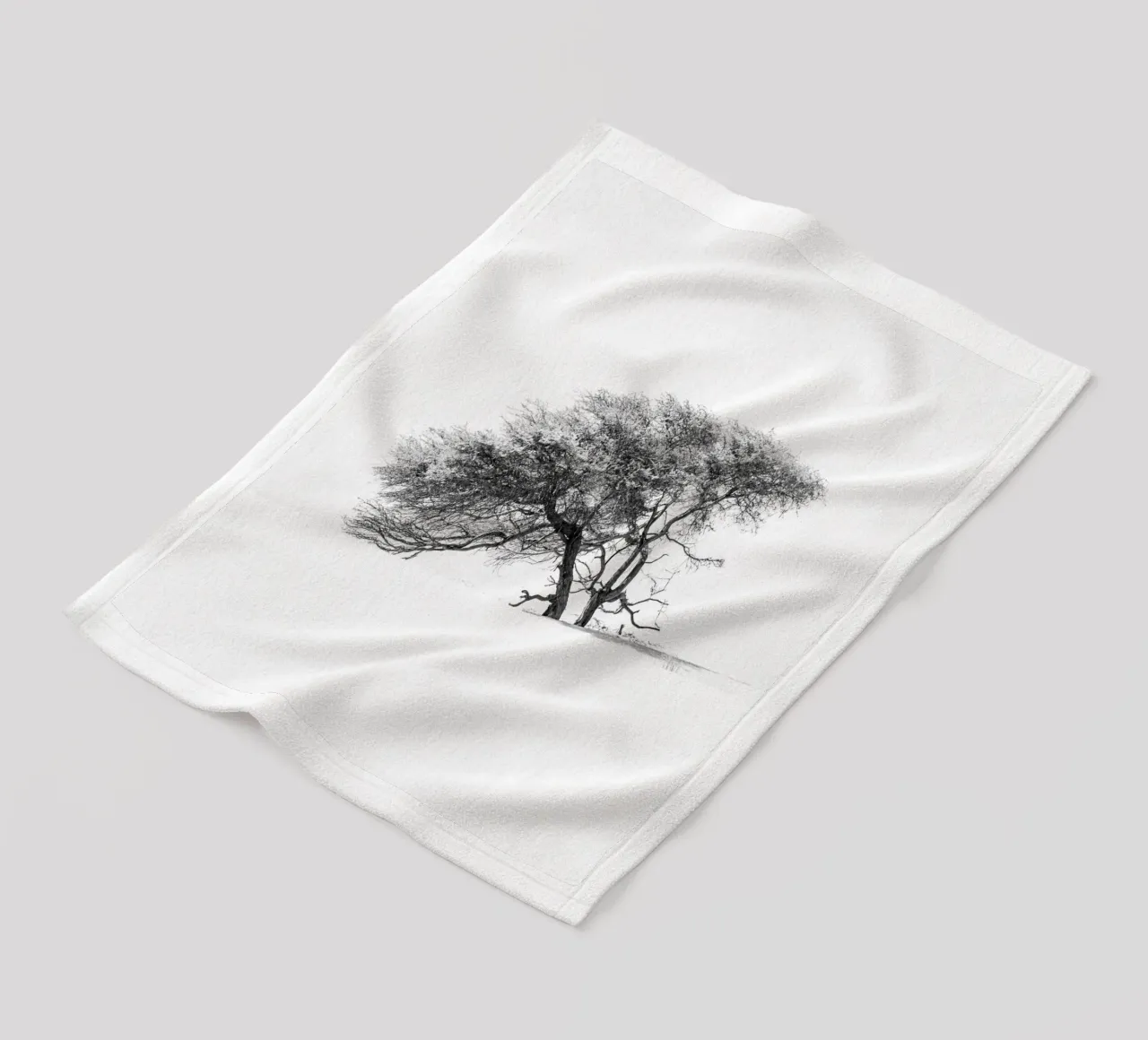 Lonely tree in the Sahara desert coperta in pile da photolovers