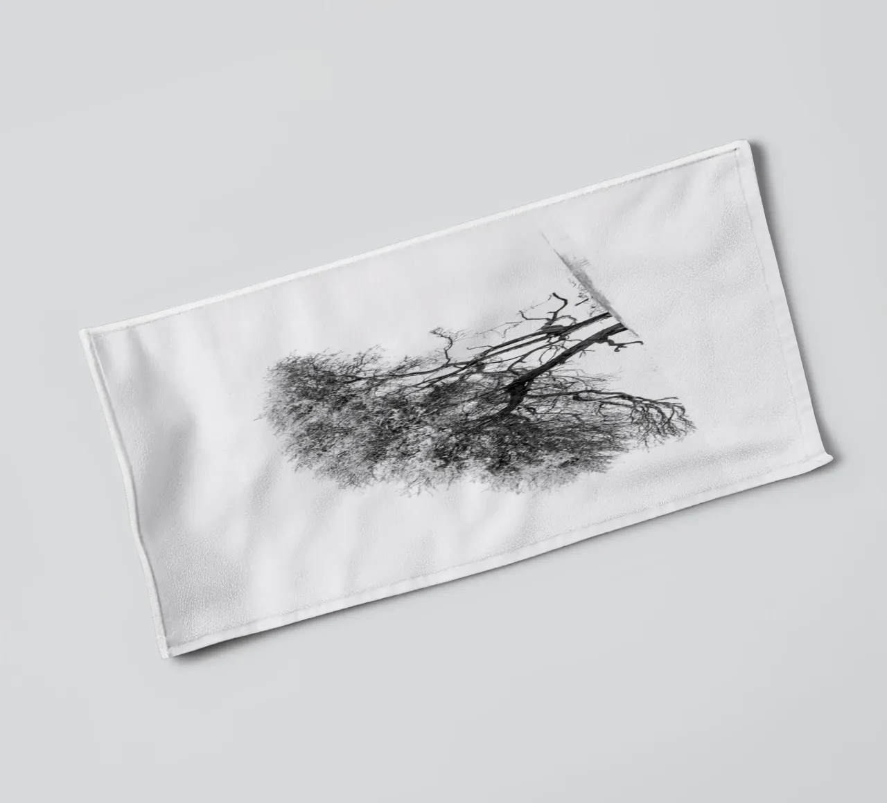 Lonely tree in the Sahara desert asciugamano da bagno da photolovers