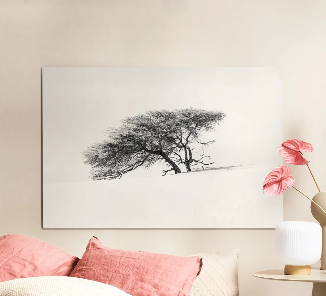 Lonely tree in the Sahara desert carta hahnemühle da photolovers