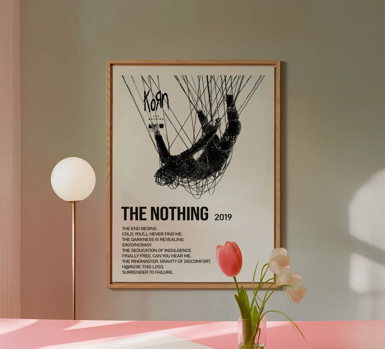 Korn The Nothing Tracklists alluminio dibond da Brook Soul King