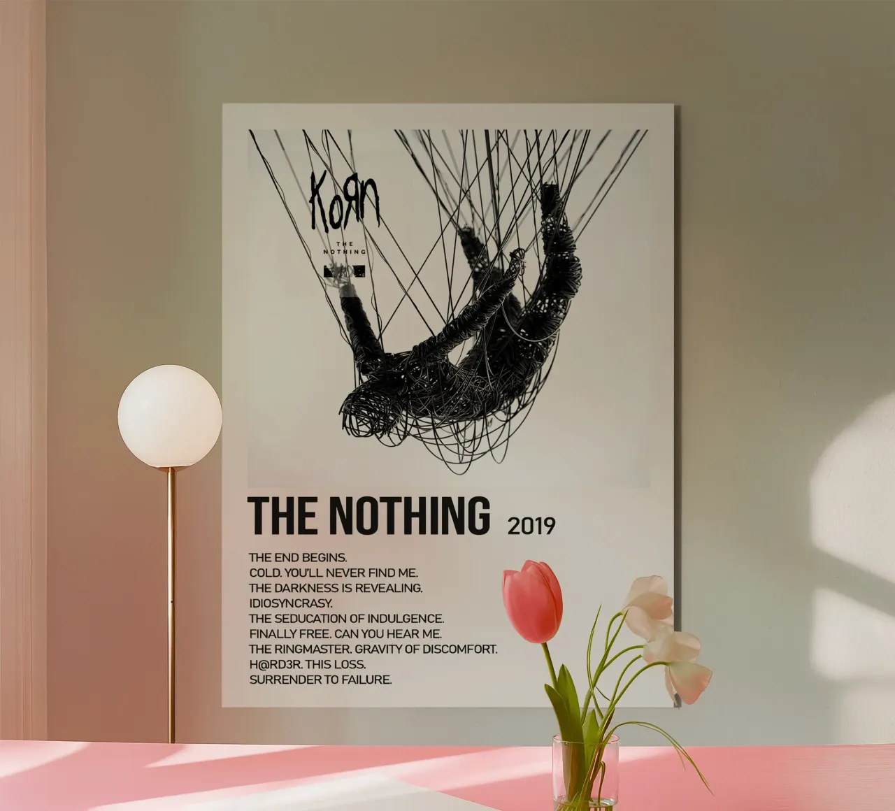 Korn The Nothing Tracklists alluminio dibond da Brook Soul King