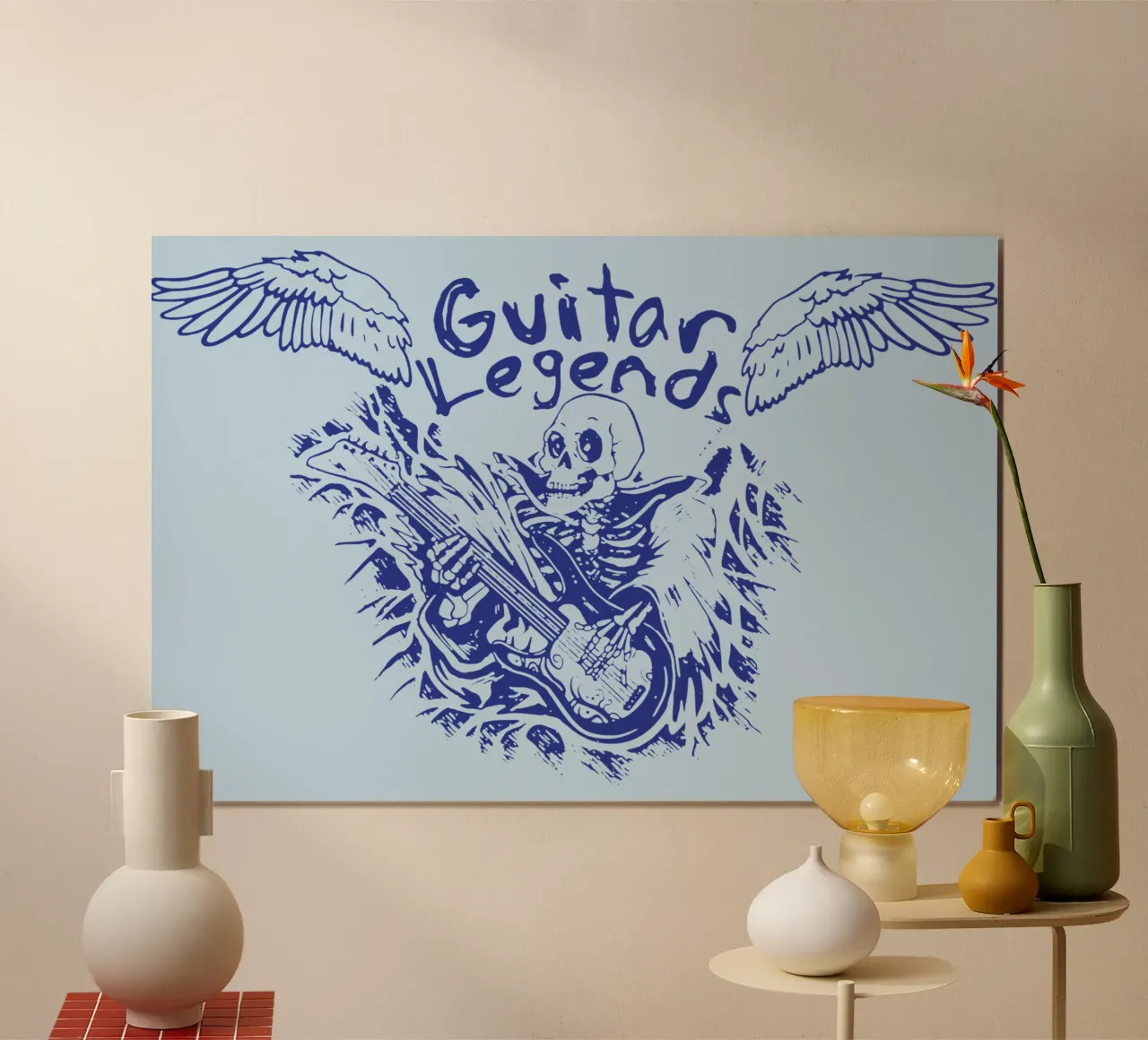 Leggende della chitarra poster con telaio in plastica da Gunawan Rb