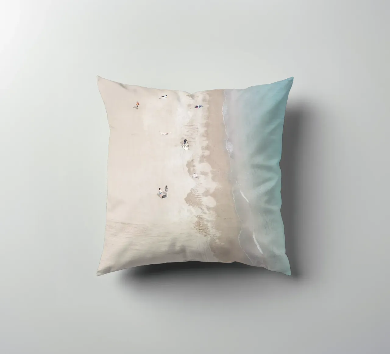 Aerial beach view cuscino da photolovers