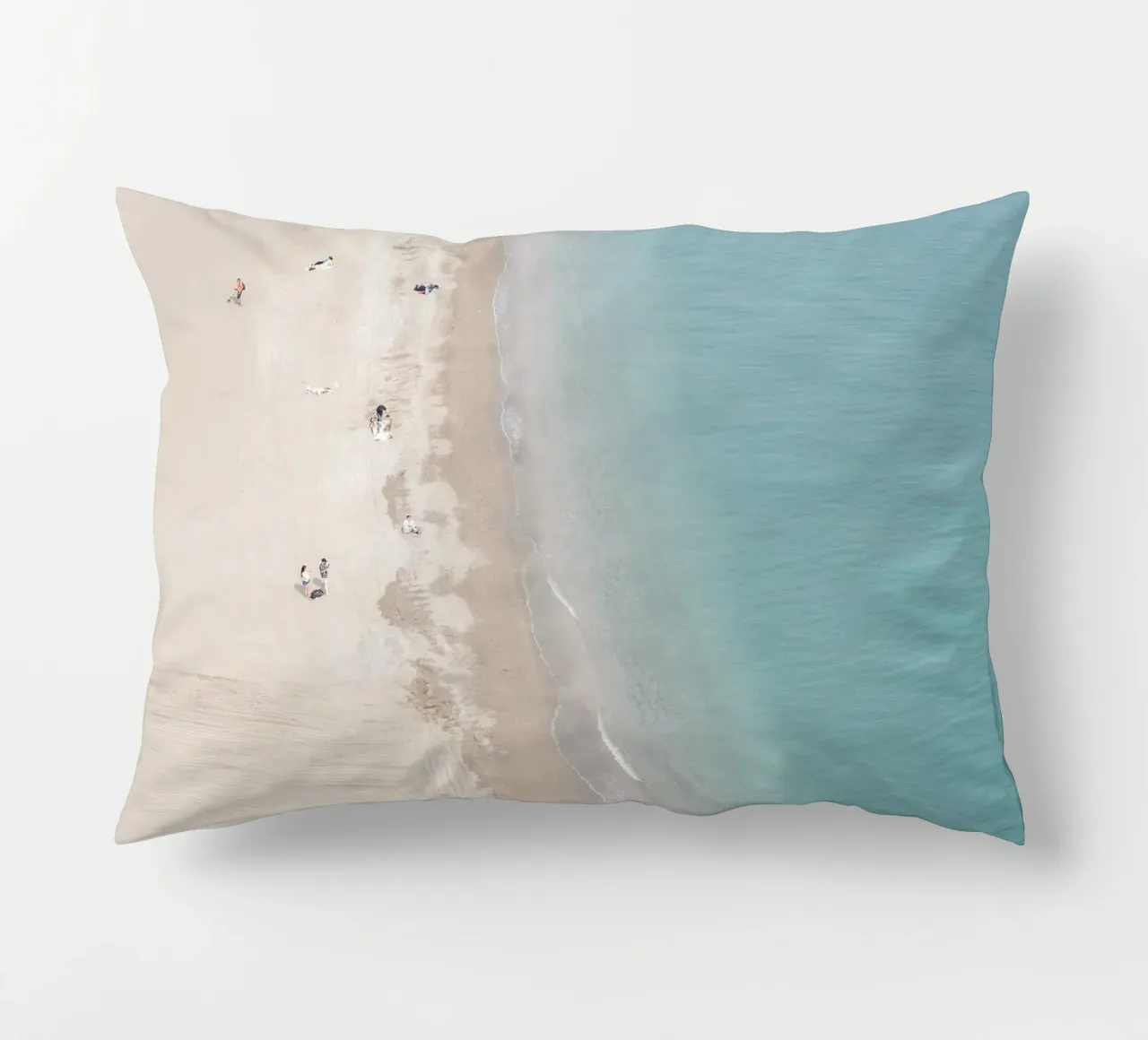 Aerial beach view cuscino da photolovers