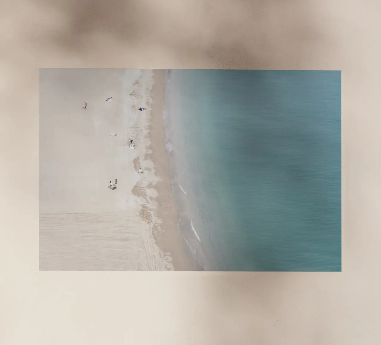 Aerial beach view pellicola backlit da photolovers